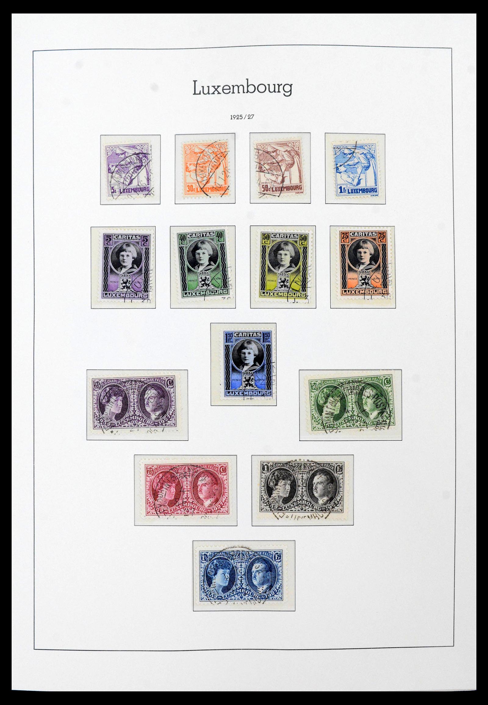 39863 0012 - Postzegelverzameling 39863 Luxemburg 1852-1980.