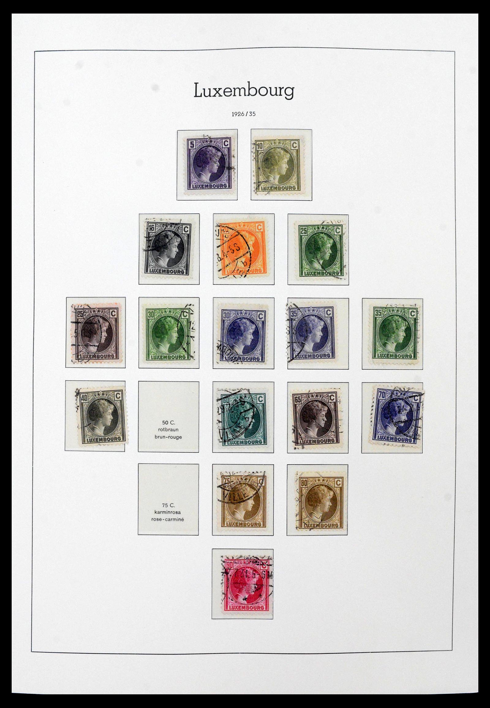 39863 0013 - Postzegelverzameling 39863 Luxemburg 1852-1980.