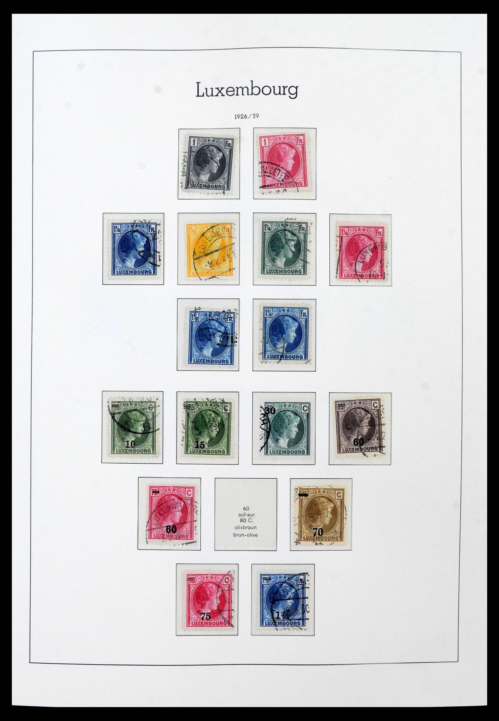 39863 0014 - Postzegelverzameling 39863 Luxemburg 1852-1980.