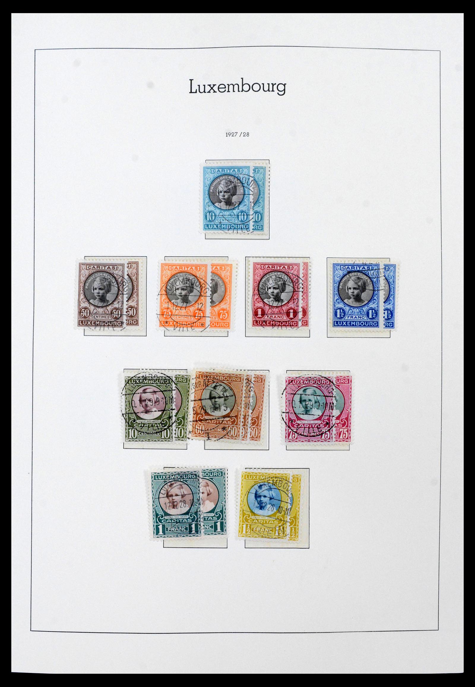39863 0015 - Postzegelverzameling 39863 Luxemburg 1852-1980.