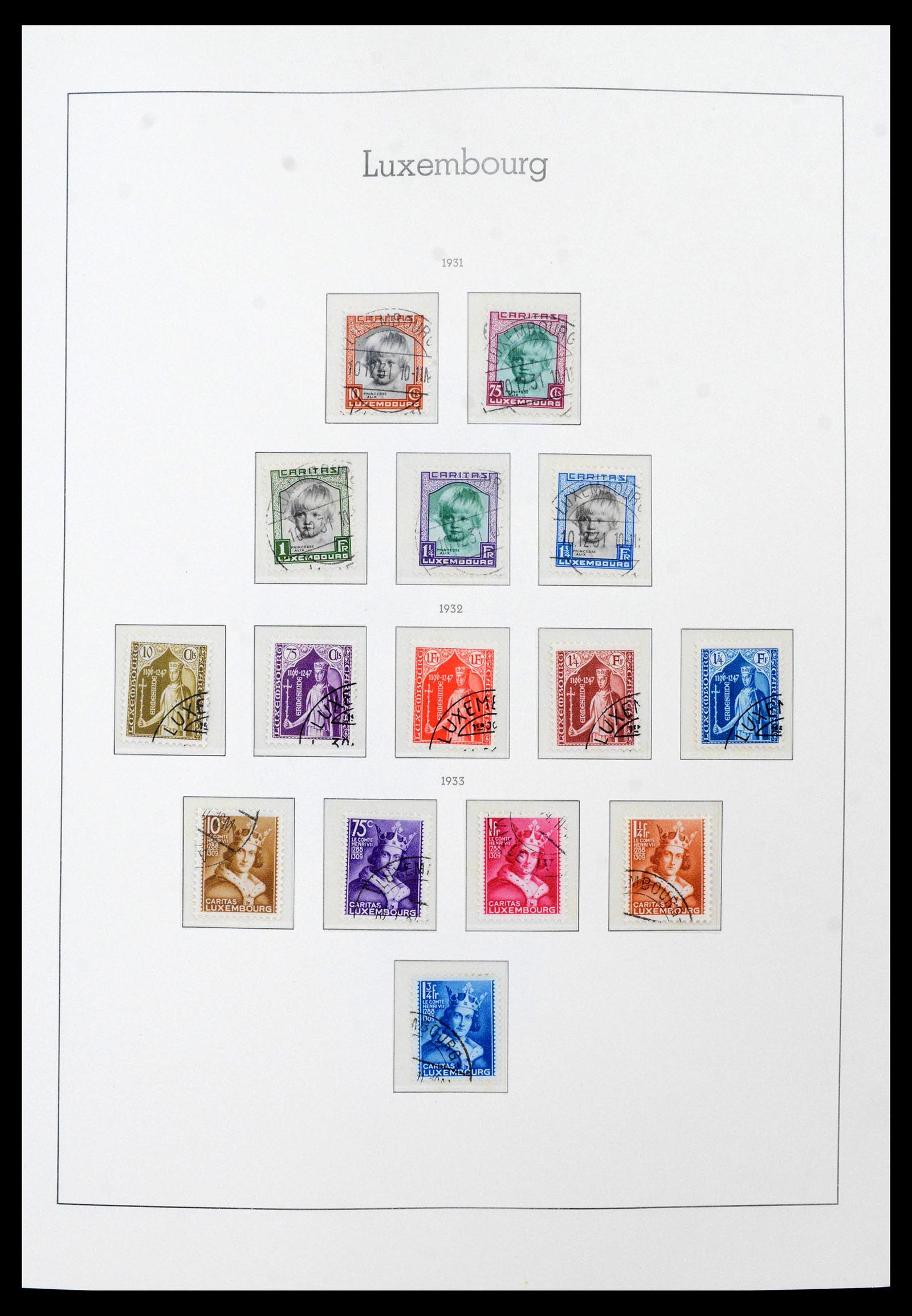 39863 0017 - Postzegelverzameling 39863 Luxemburg 1852-1980.
