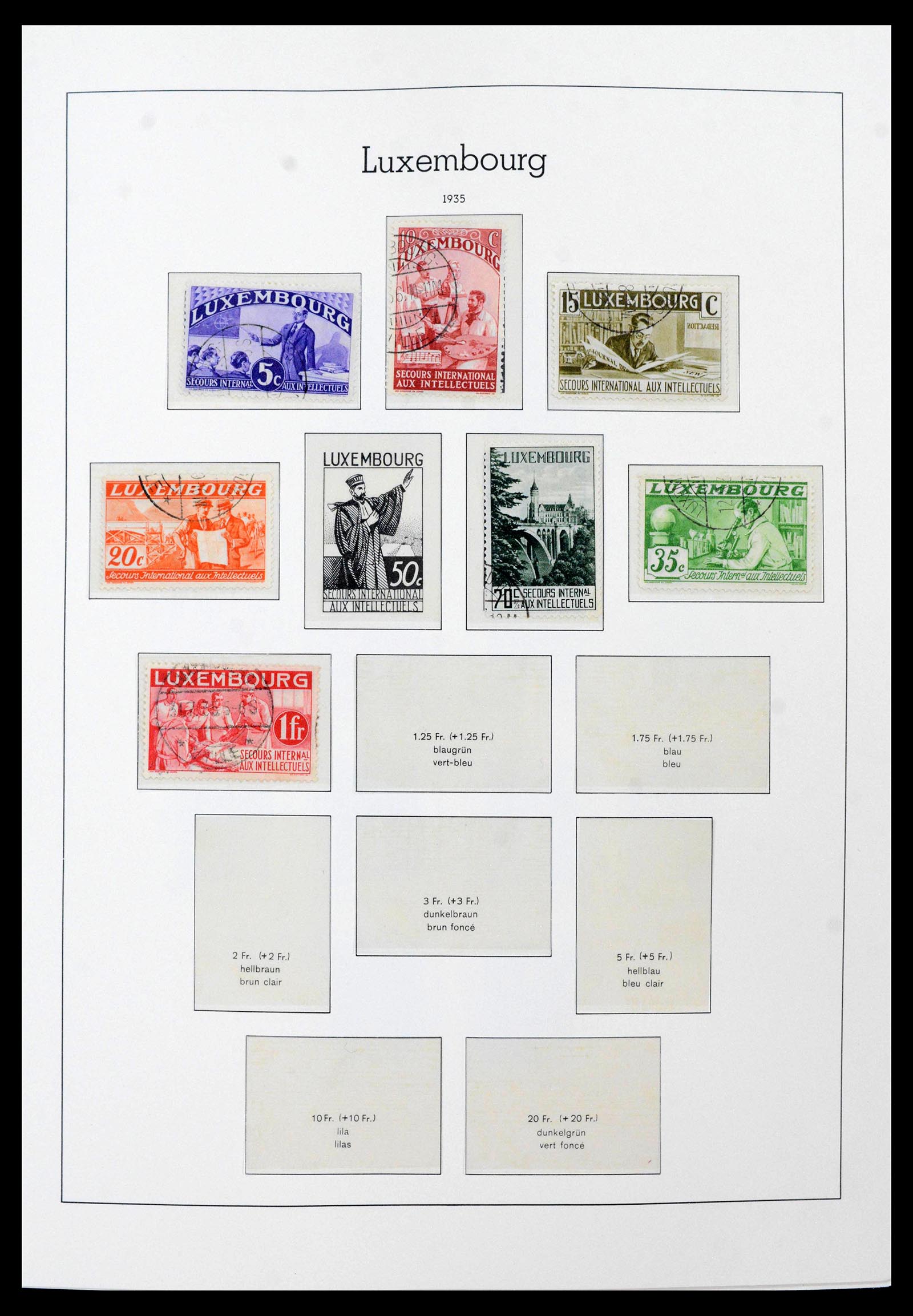 39863 0020 - Postzegelverzameling 39863 Luxemburg 1852-1980.