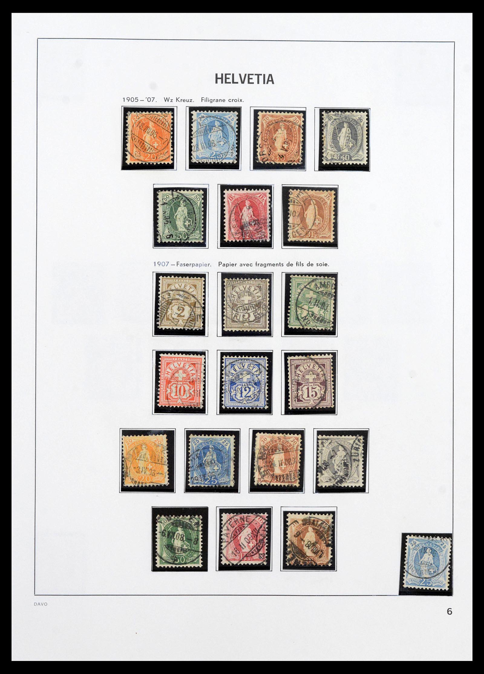 39865 0006 - Postzegelverzameling 39865 Zwitserland 1850-1992.