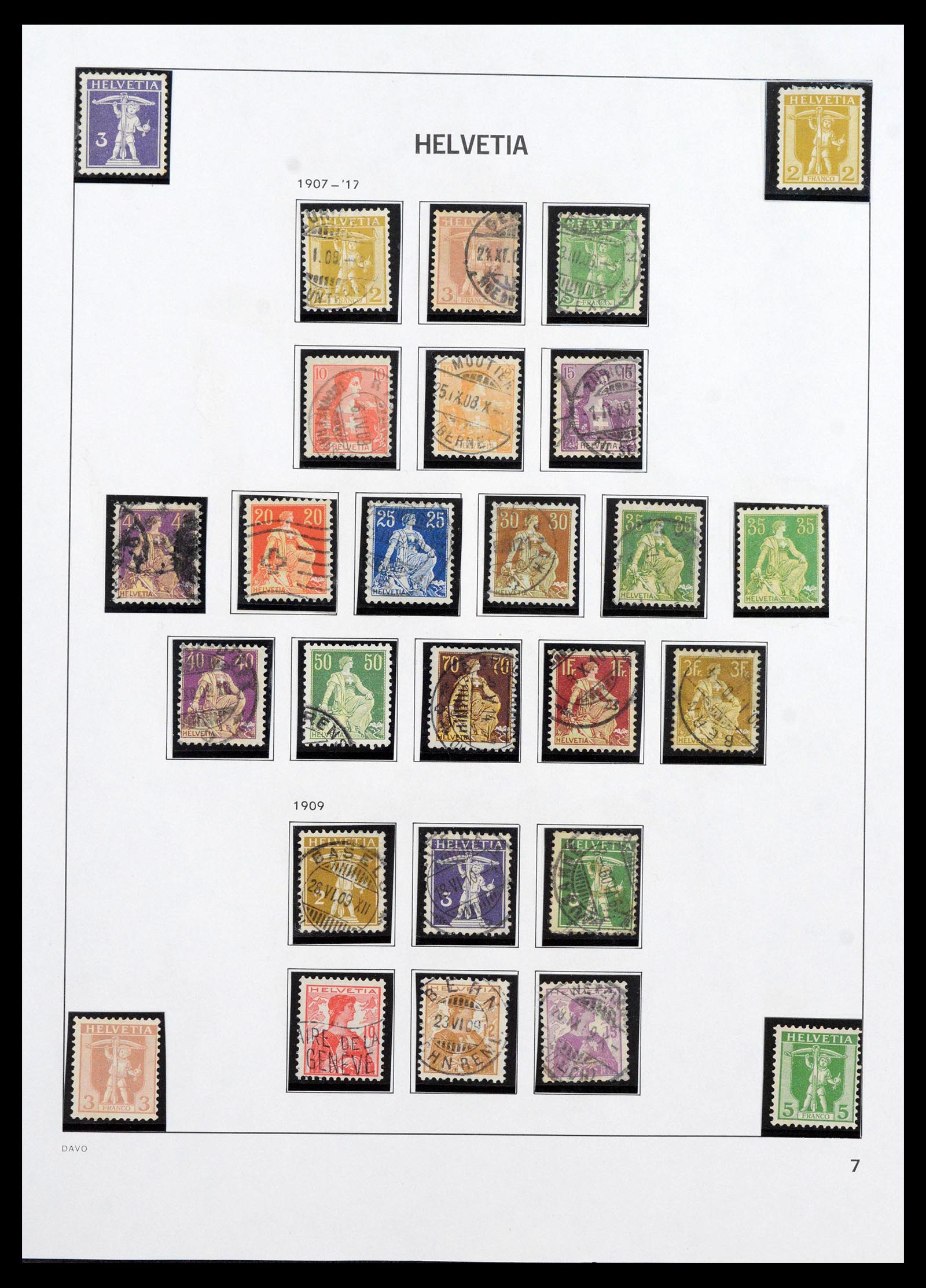 39865 0007 - Postzegelverzameling 39865 Zwitserland 1850-1992.