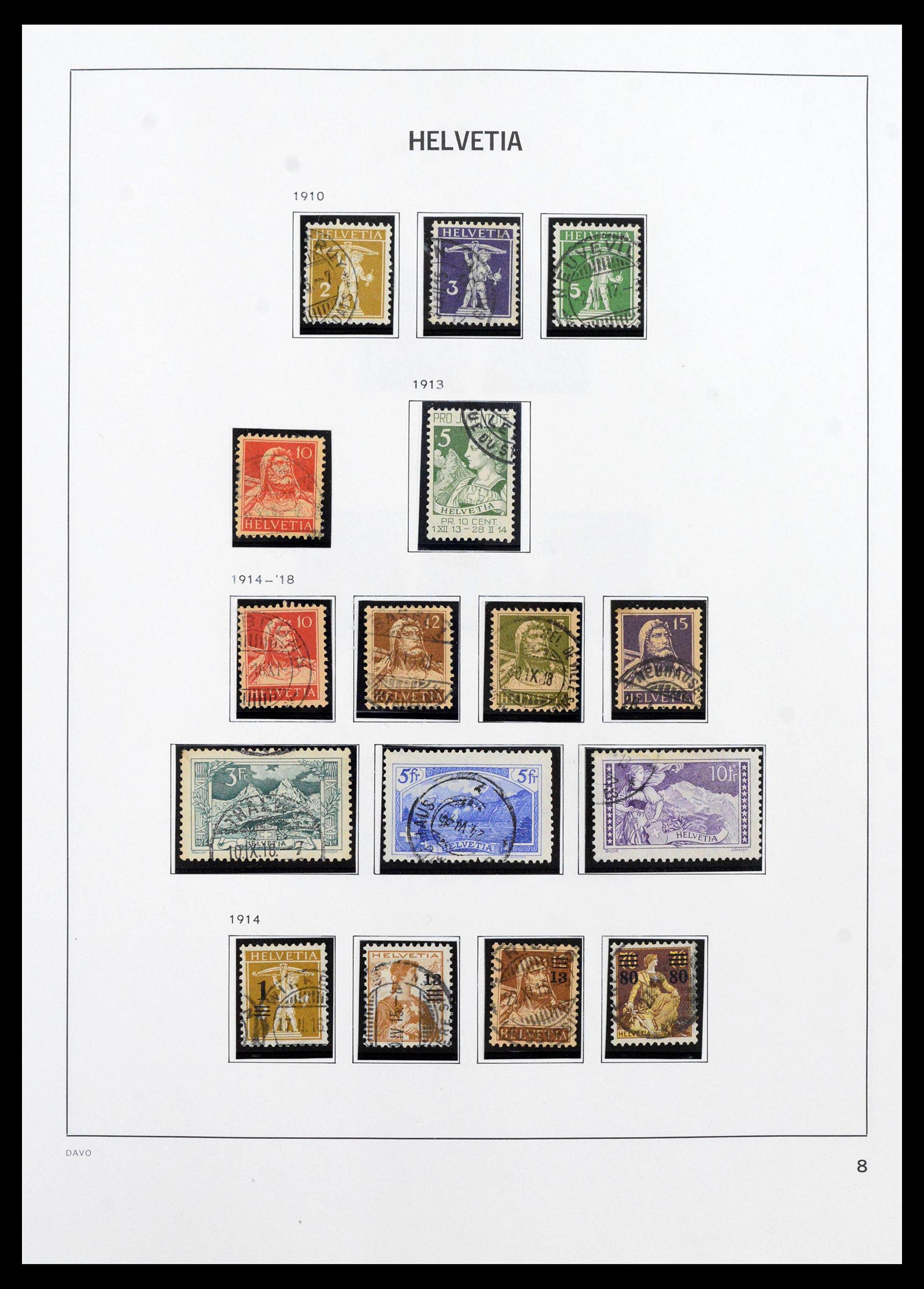 39865 0009 - Postzegelverzameling 39865 Zwitserland 1850-1992.