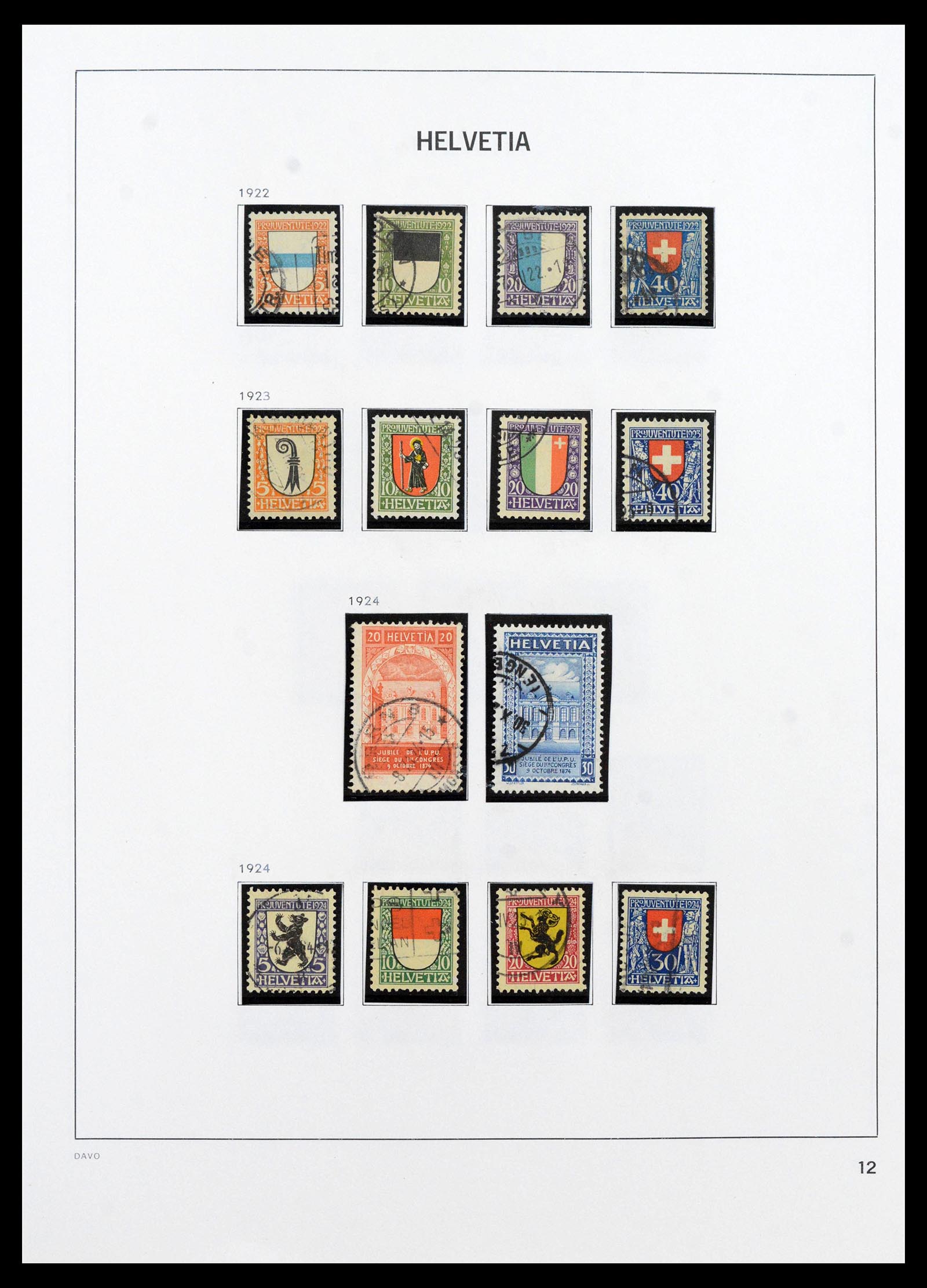 39865 0013 - Postzegelverzameling 39865 Zwitserland 1850-1992.