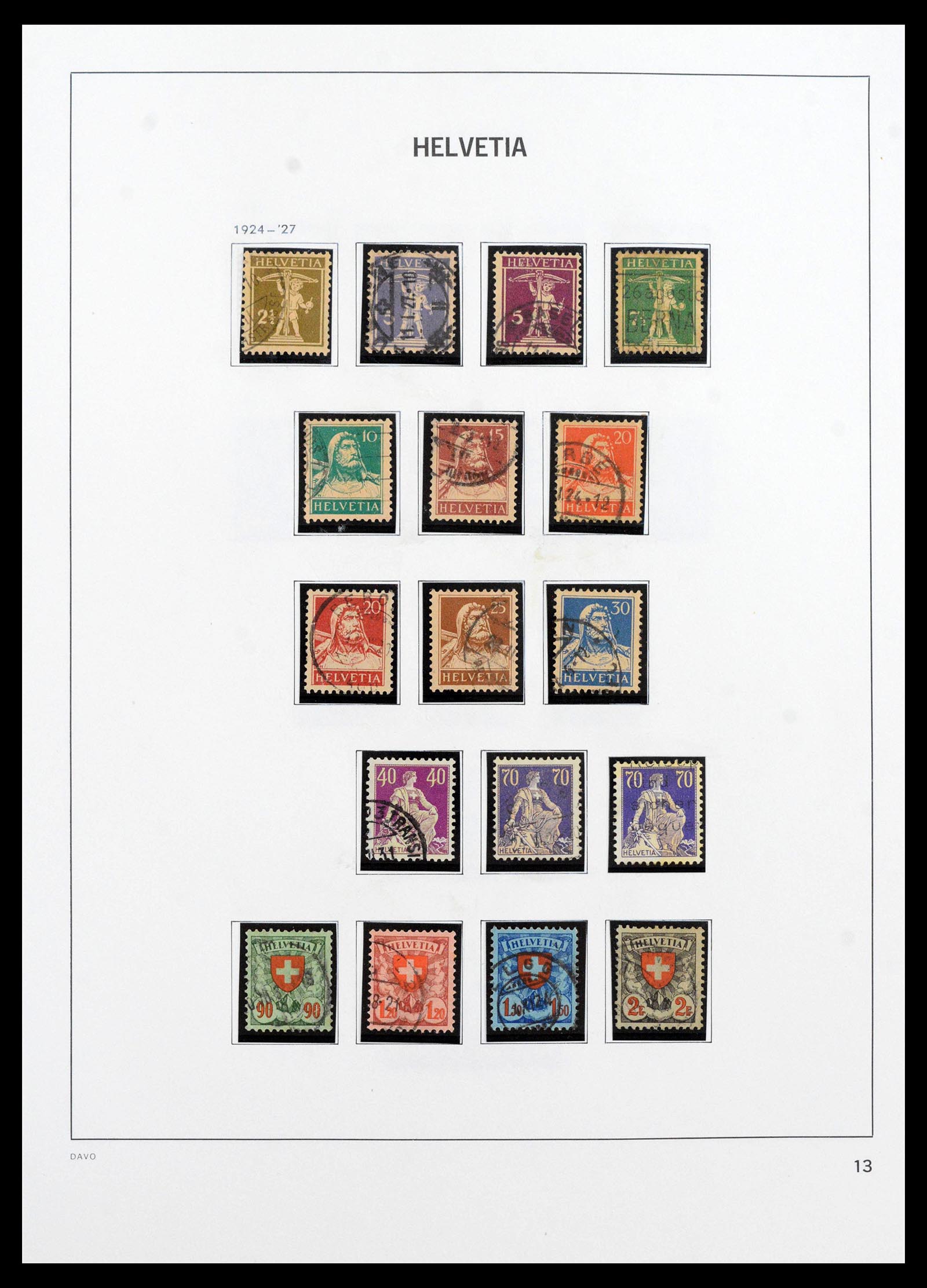 39865 0014 - Postzegelverzameling 39865 Zwitserland 1850-1992.