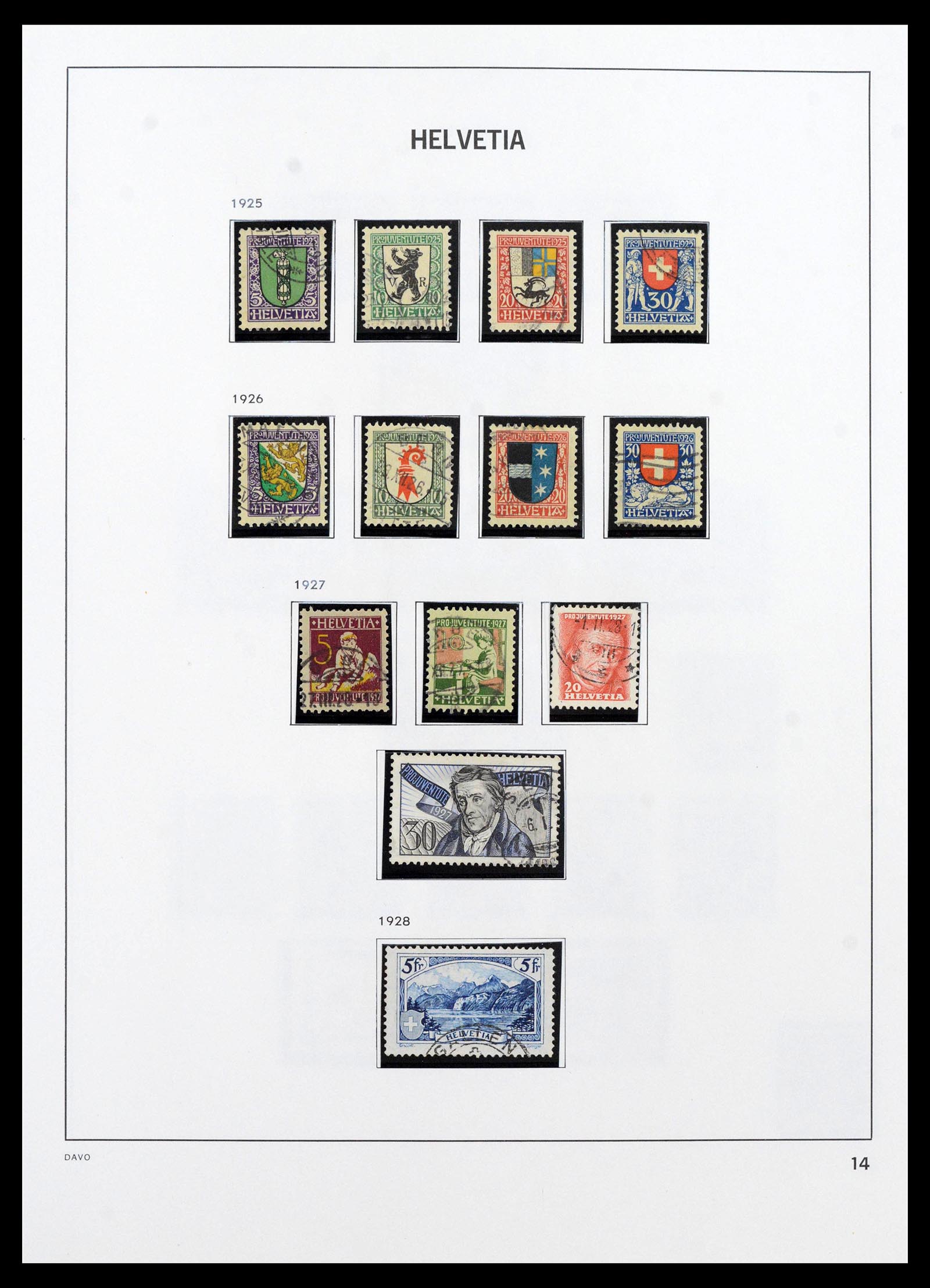 39865 0015 - Postzegelverzameling 39865 Zwitserland 1850-1992.