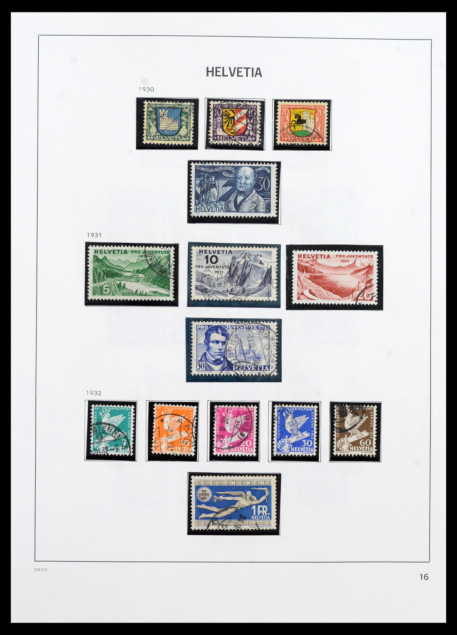 39865 0017 - Postzegelverzameling 39865 Zwitserland 1850-1992.