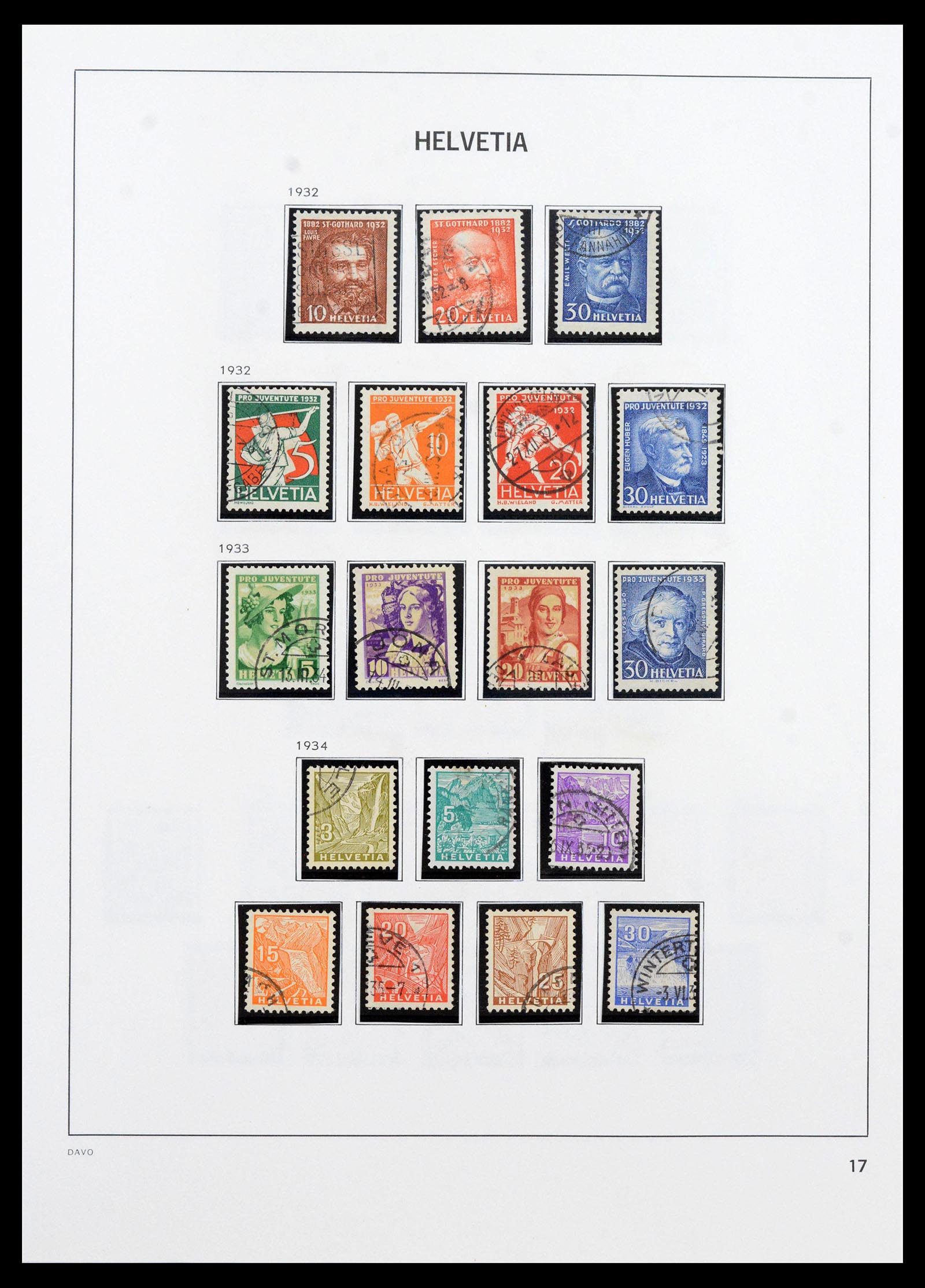 39865 0018 - Postzegelverzameling 39865 Zwitserland 1850-1992.