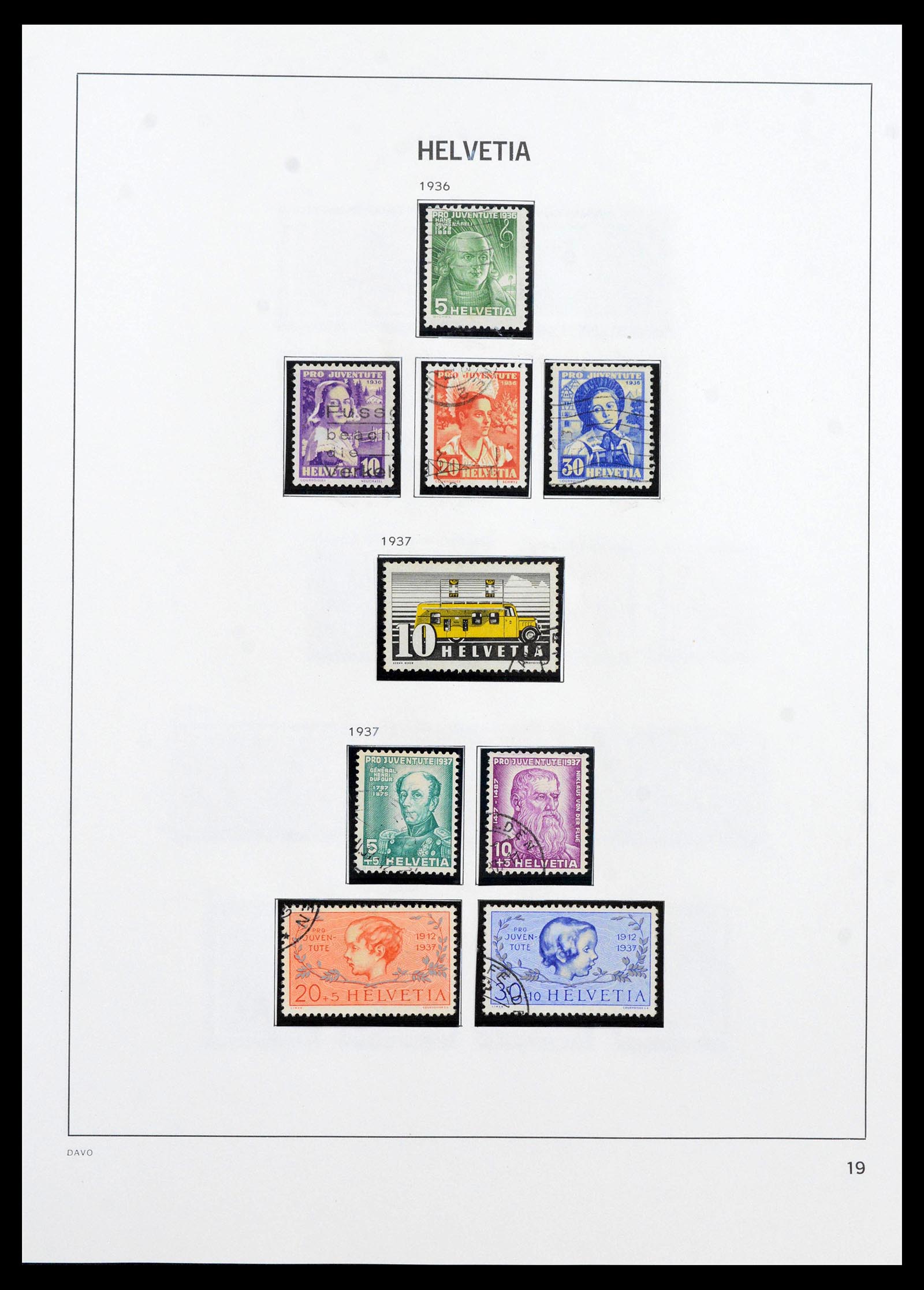 39865 0020 - Postzegelverzameling 39865 Zwitserland 1850-1992.