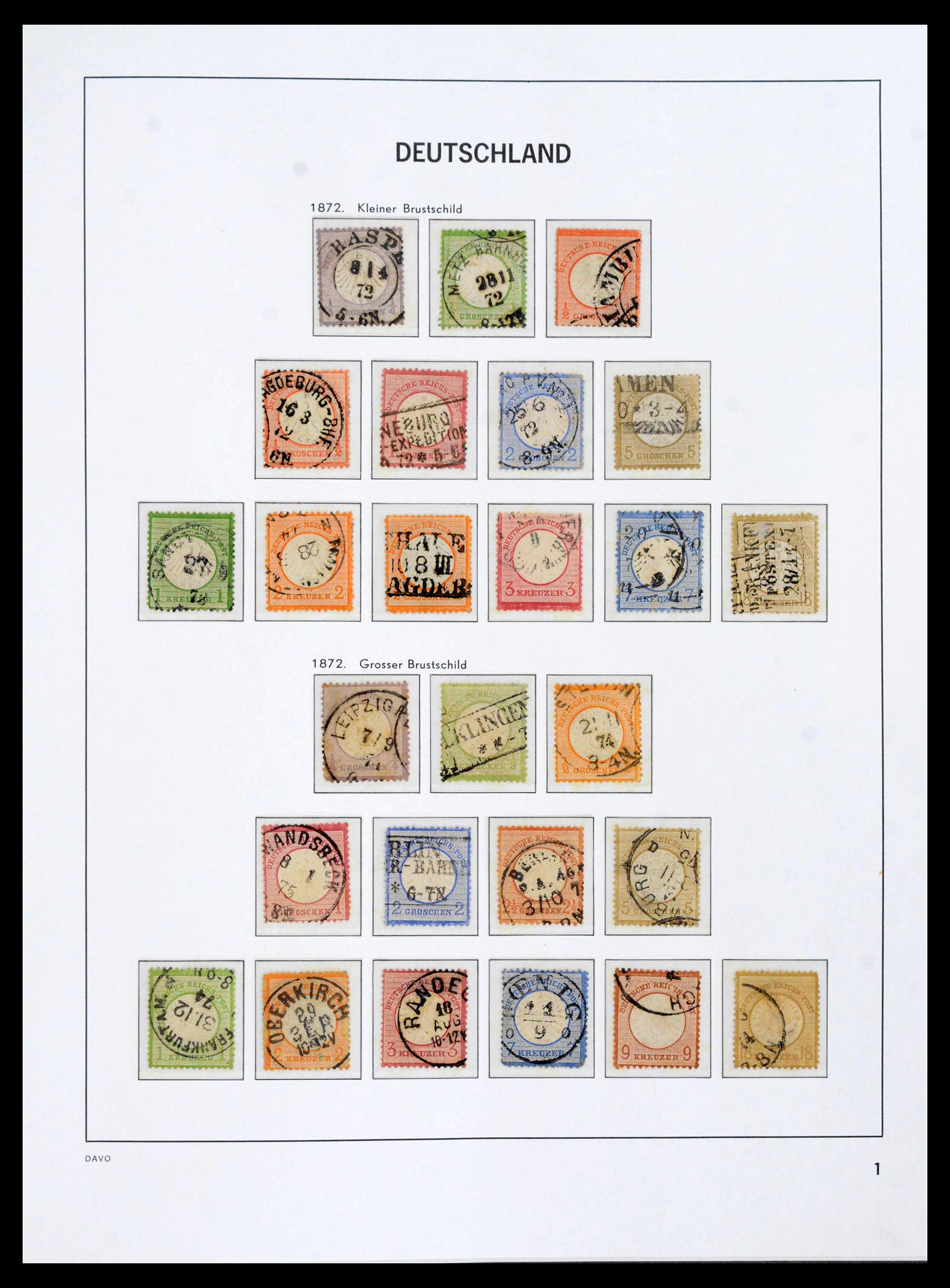 39870 0001 - Postzegelverzameling 39870 Duitse Rijk 1872-1945.