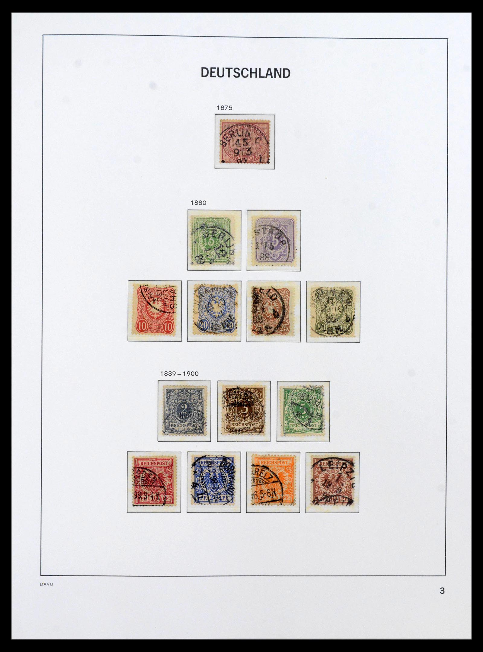 39870 0003 - Postzegelverzameling 39870 Duitse Rijk 1872-1945.