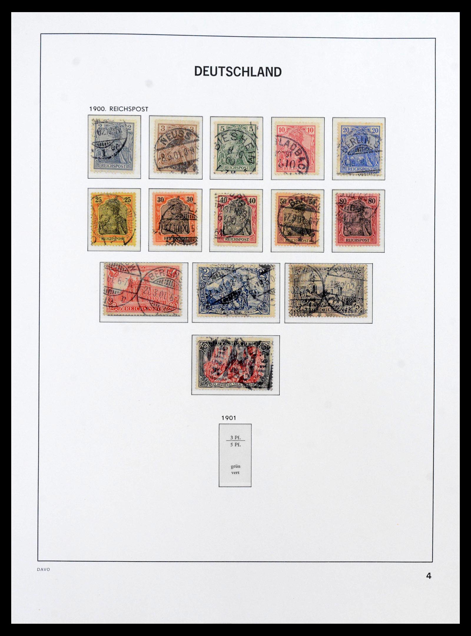 39870 0004 - Postzegelverzameling 39870 Duitse Rijk 1872-1945.