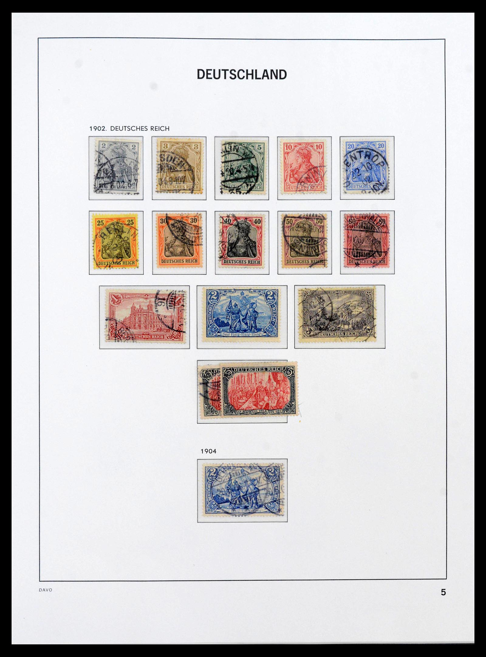 39870 0005 - Postzegelverzameling 39870 Duitse Rijk 1872-1945.