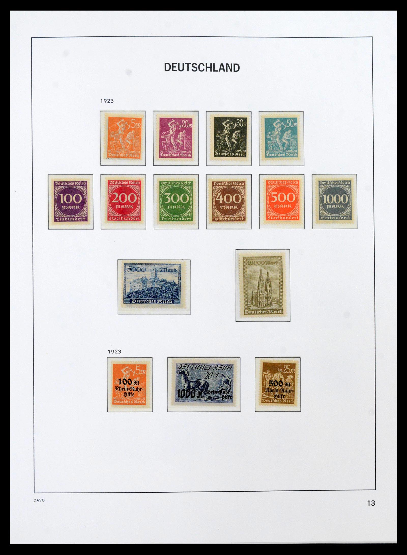 39870 0014 - Postzegelverzameling 39870 Duitse Rijk 1872-1945.