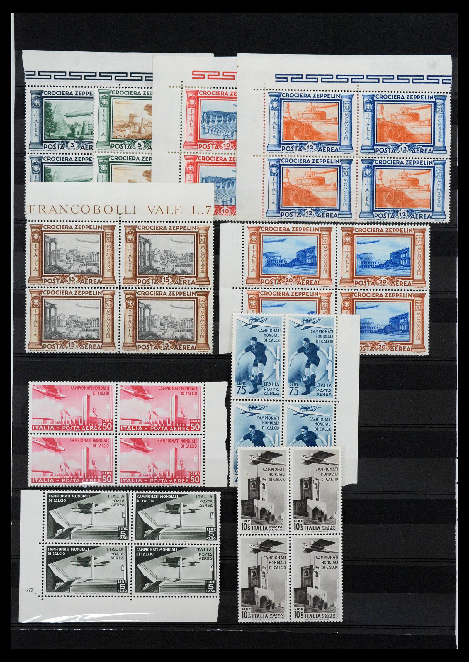 39874 0001 - Stamp collection 39874 Italy airmail 1933-1937. 39874 0001 - Stamp collection 39874 Italy airmail 1933-1937.