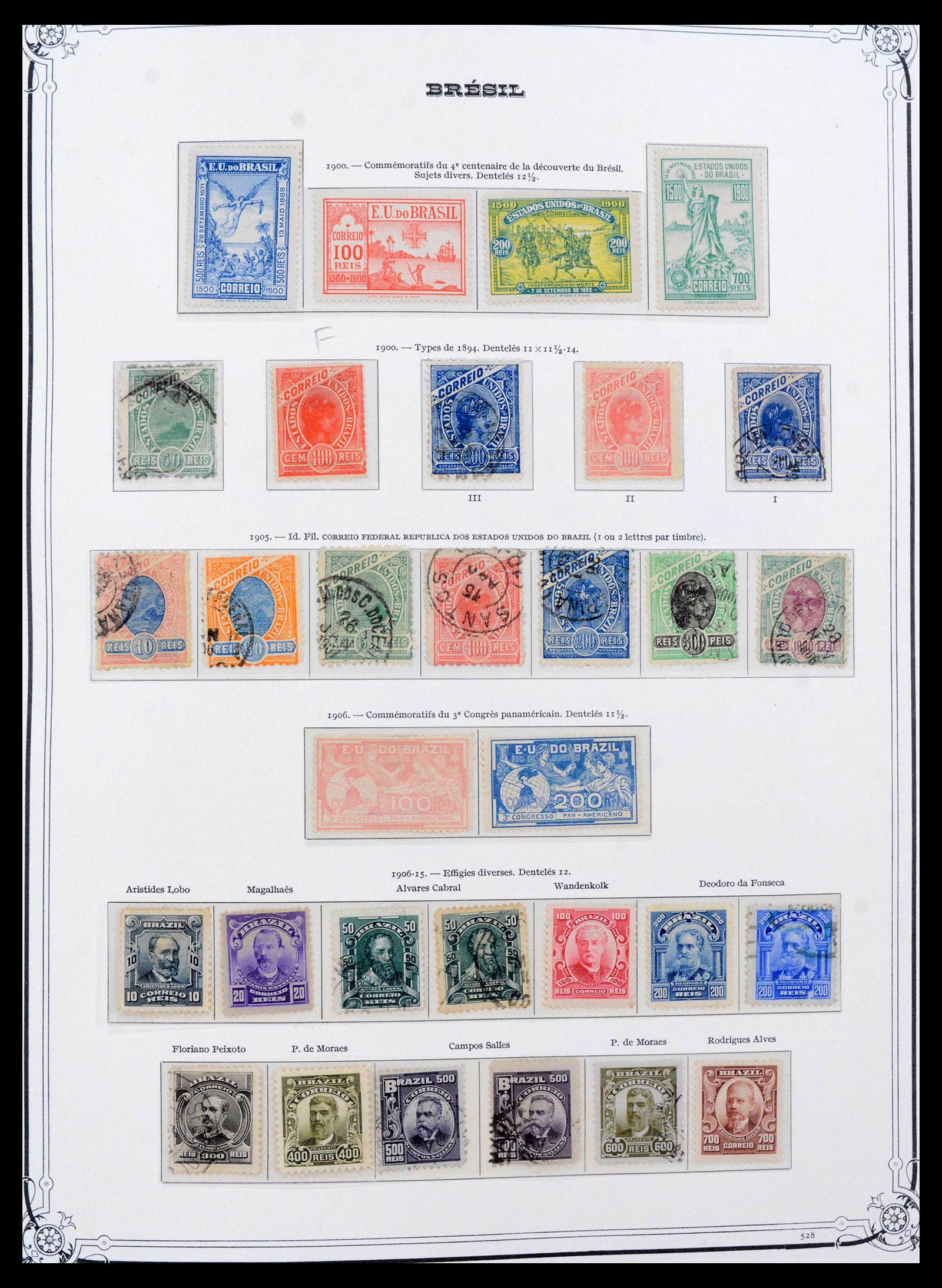 39881 0006 - Stamp collection 39881 Brazil 1843-1960.