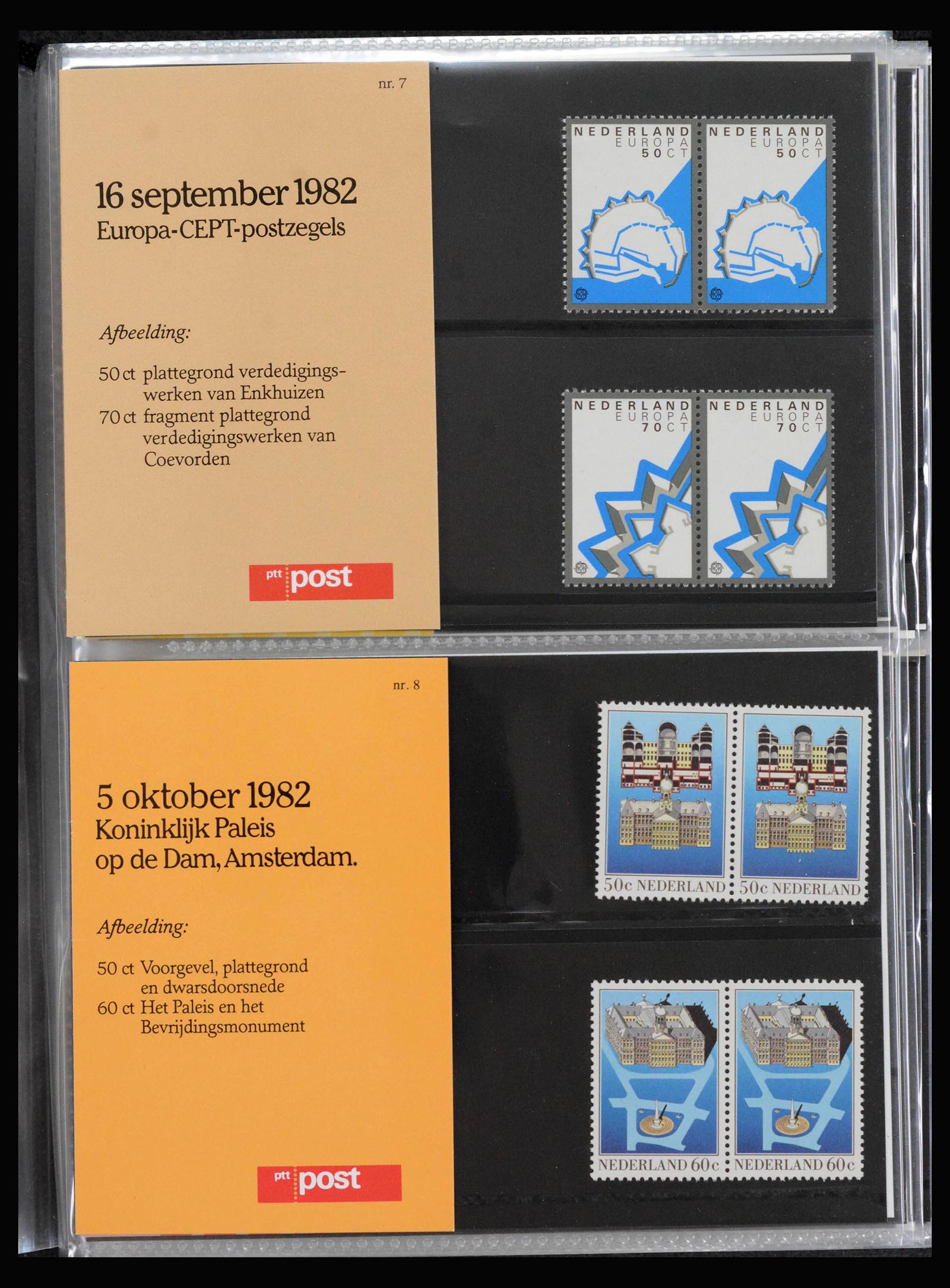 39888 0004 - Stamp collection 39888 Netherlands PTT presentation packs complete 1985-