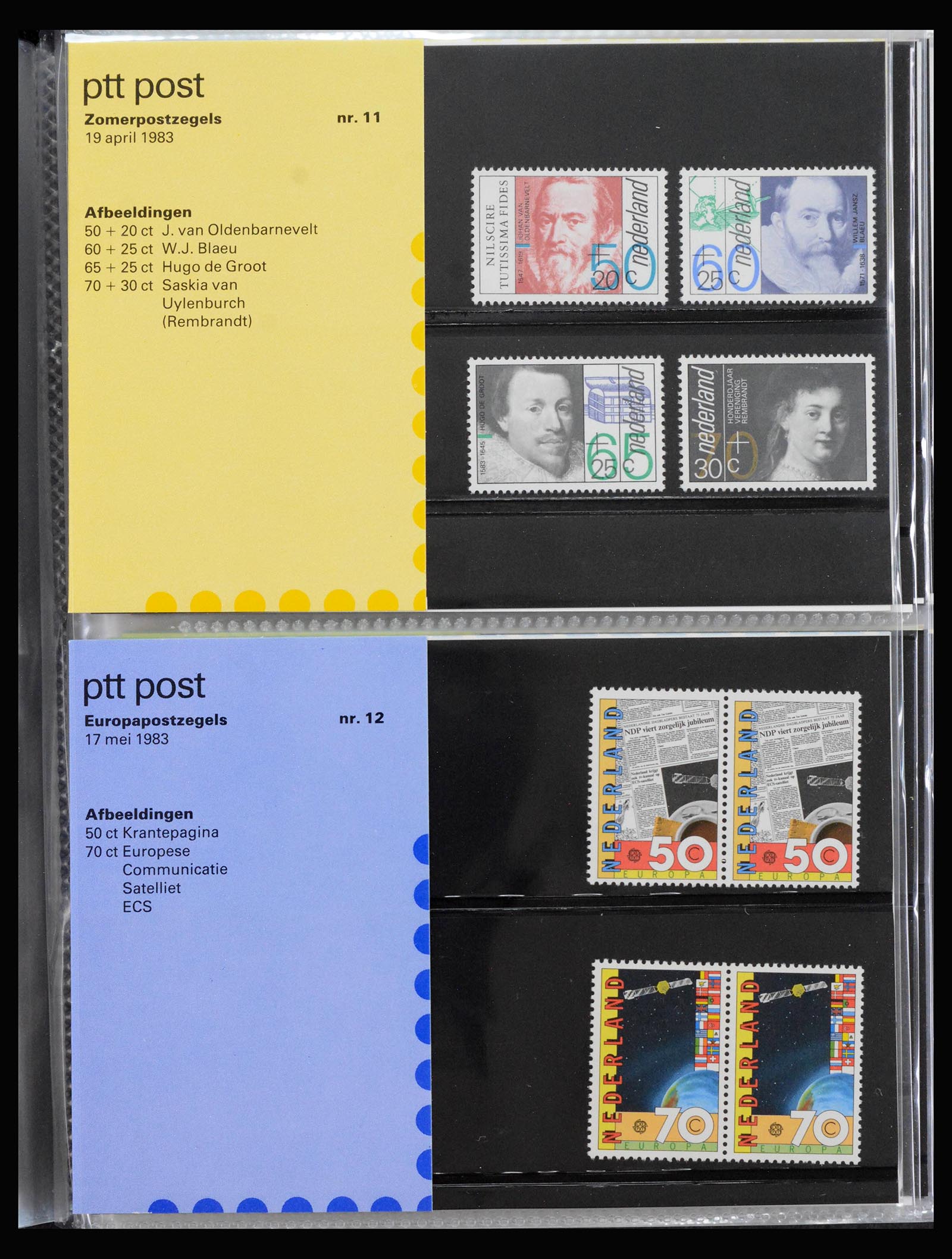 39888 0006 - Stamp collection 39888 Netherlands PTT presentation packs complete 1985-