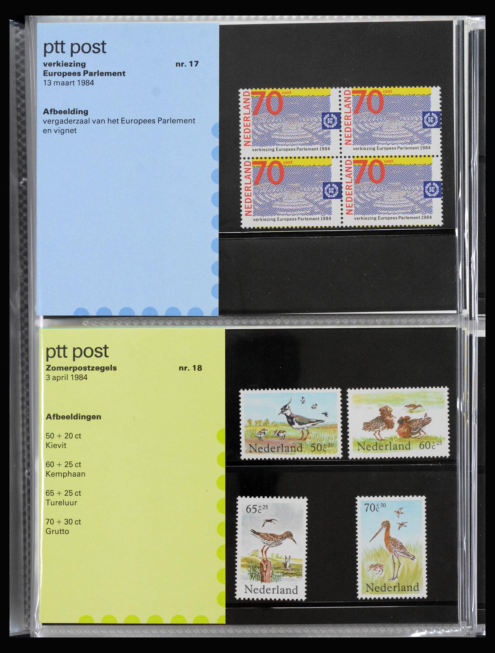 39888 0009 - Stamp collection 39888 Netherlands PTT presentation packs complete 1985-