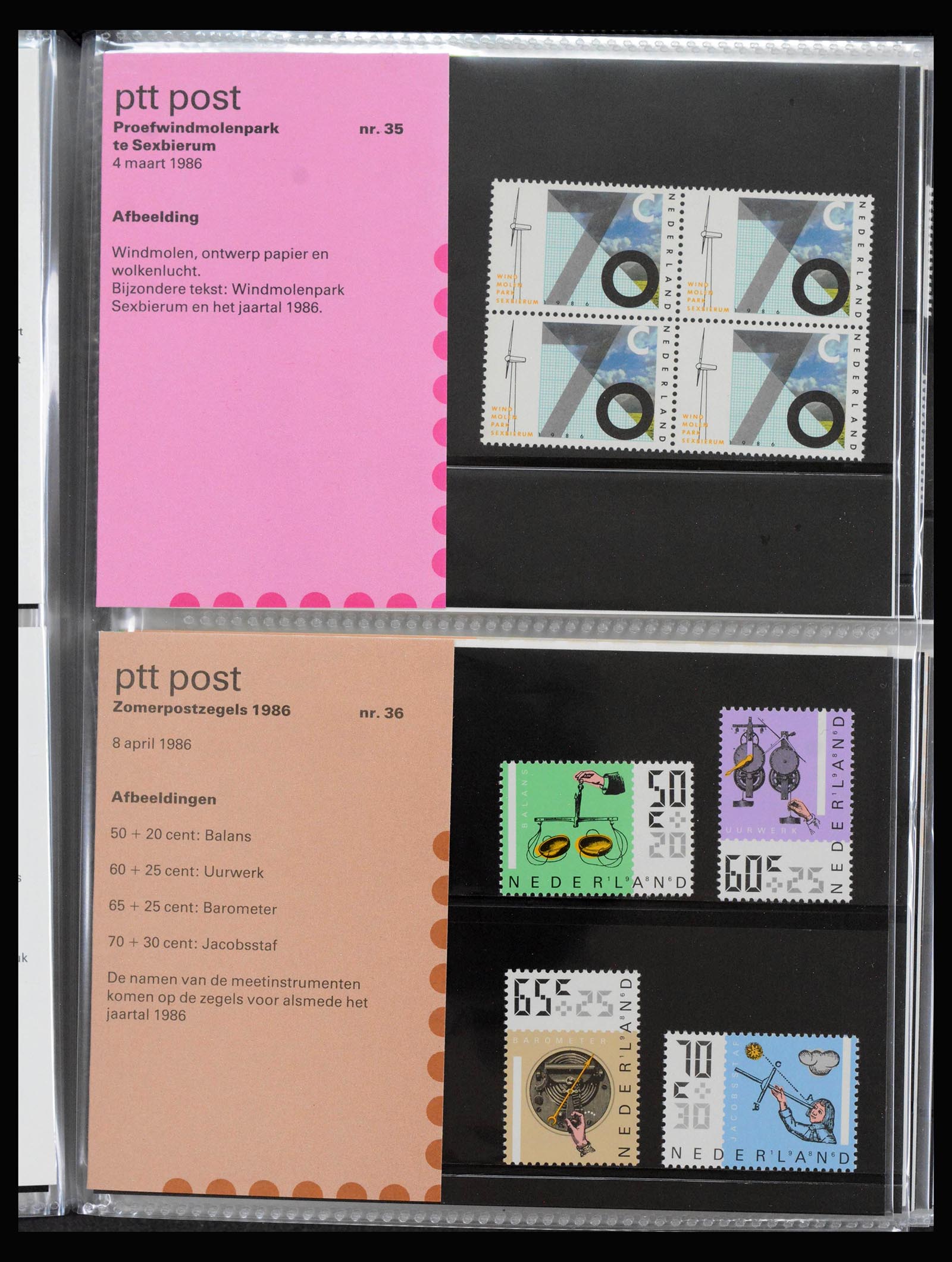 39888 0018 - Stamp collection 39888 Netherlands PTT presentation packs complete 1985-