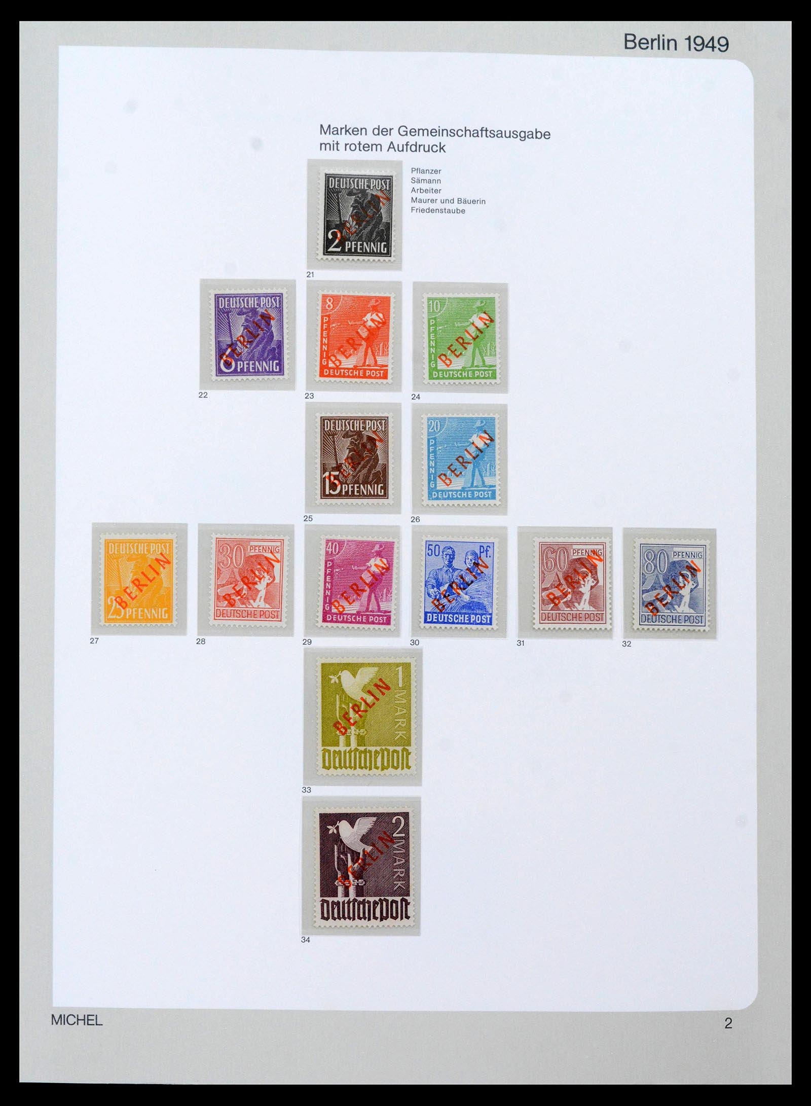 39892 0002 - Postzegelverzameling 39892 Berlijn compleet 1948-1990.
