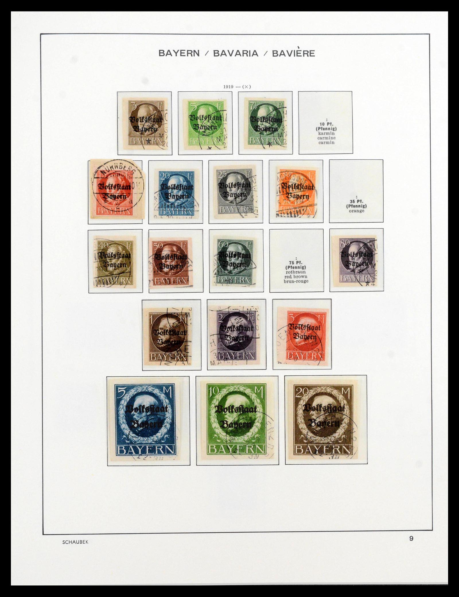 39894 0013 - Postzegelverzameling 39894 Beieren 1849-1920.