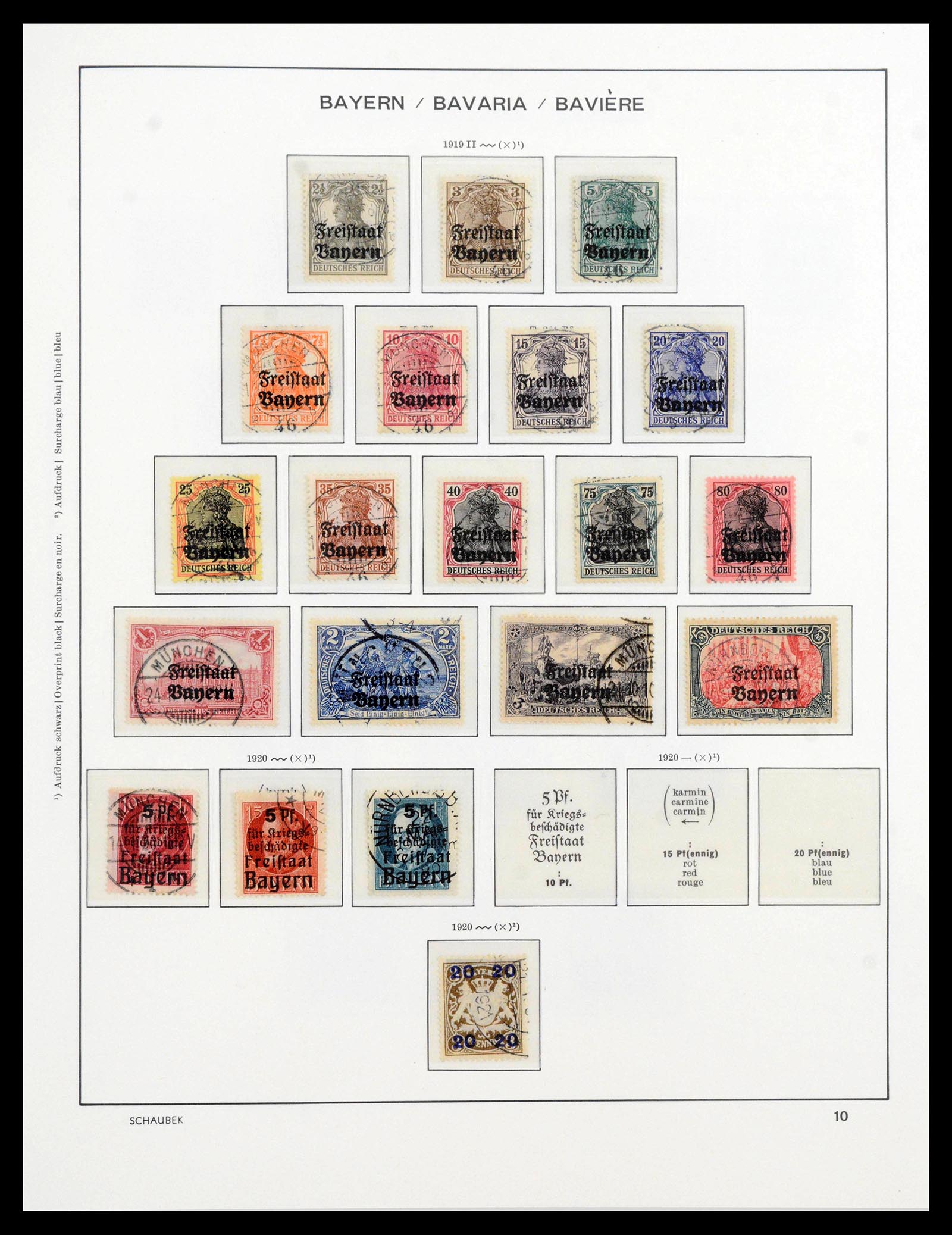 39894 0014 - Postzegelverzameling 39894 Beieren 1849-1920.