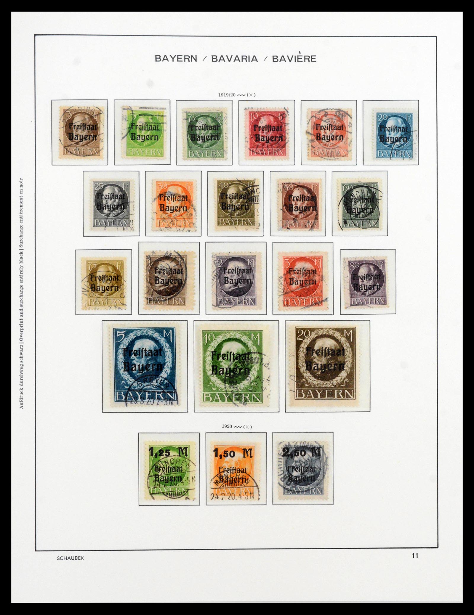 39894 0015 - Postzegelverzameling 39894 Beieren 1849-1920.