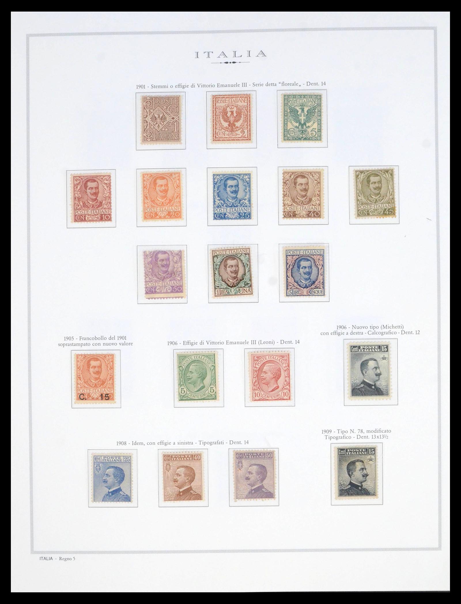 39895 0005 - Postzegelverzameling 39895 Italië 1862-1964.