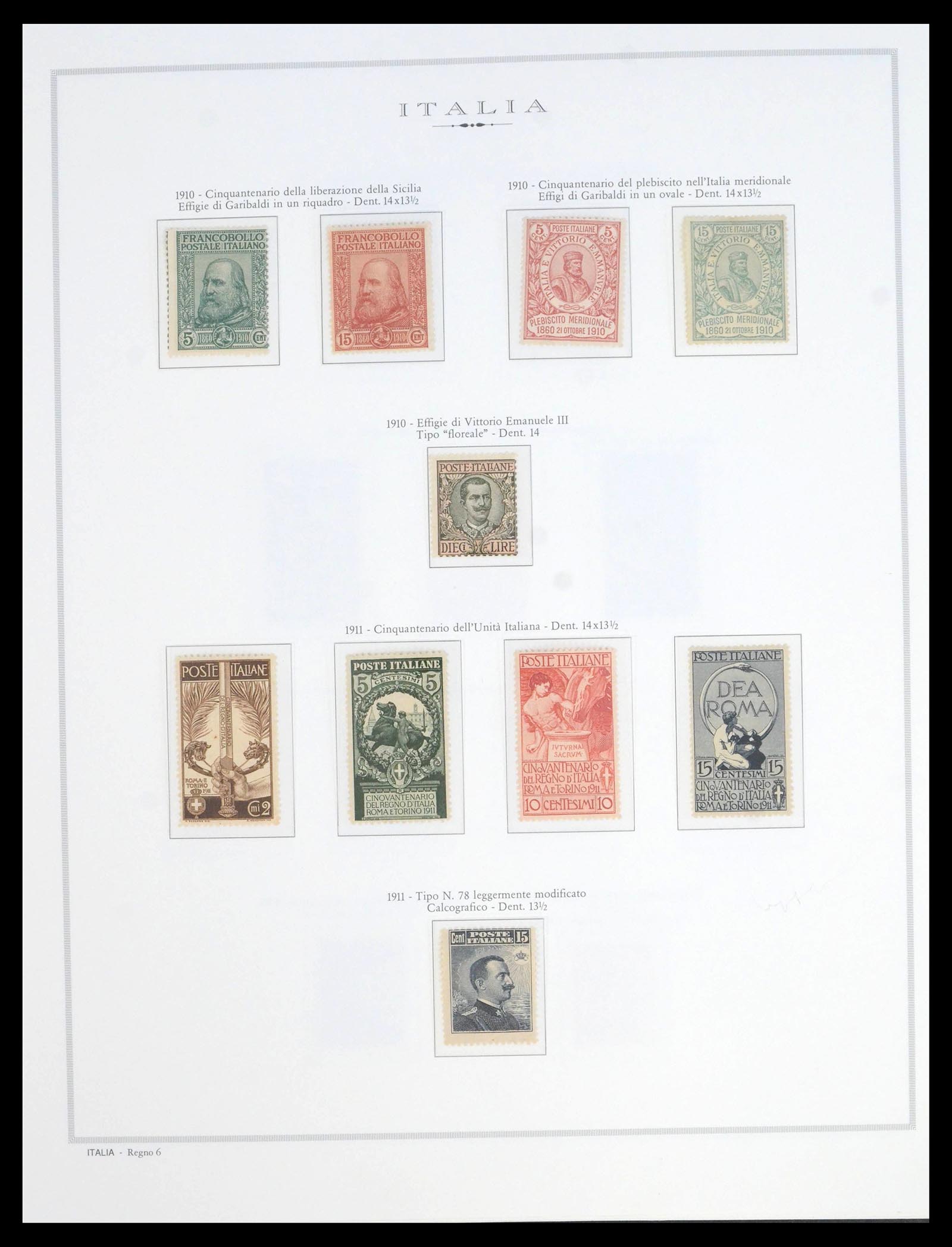 39895 0006 - Postzegelverzameling 39895 Italië 1862-1964.