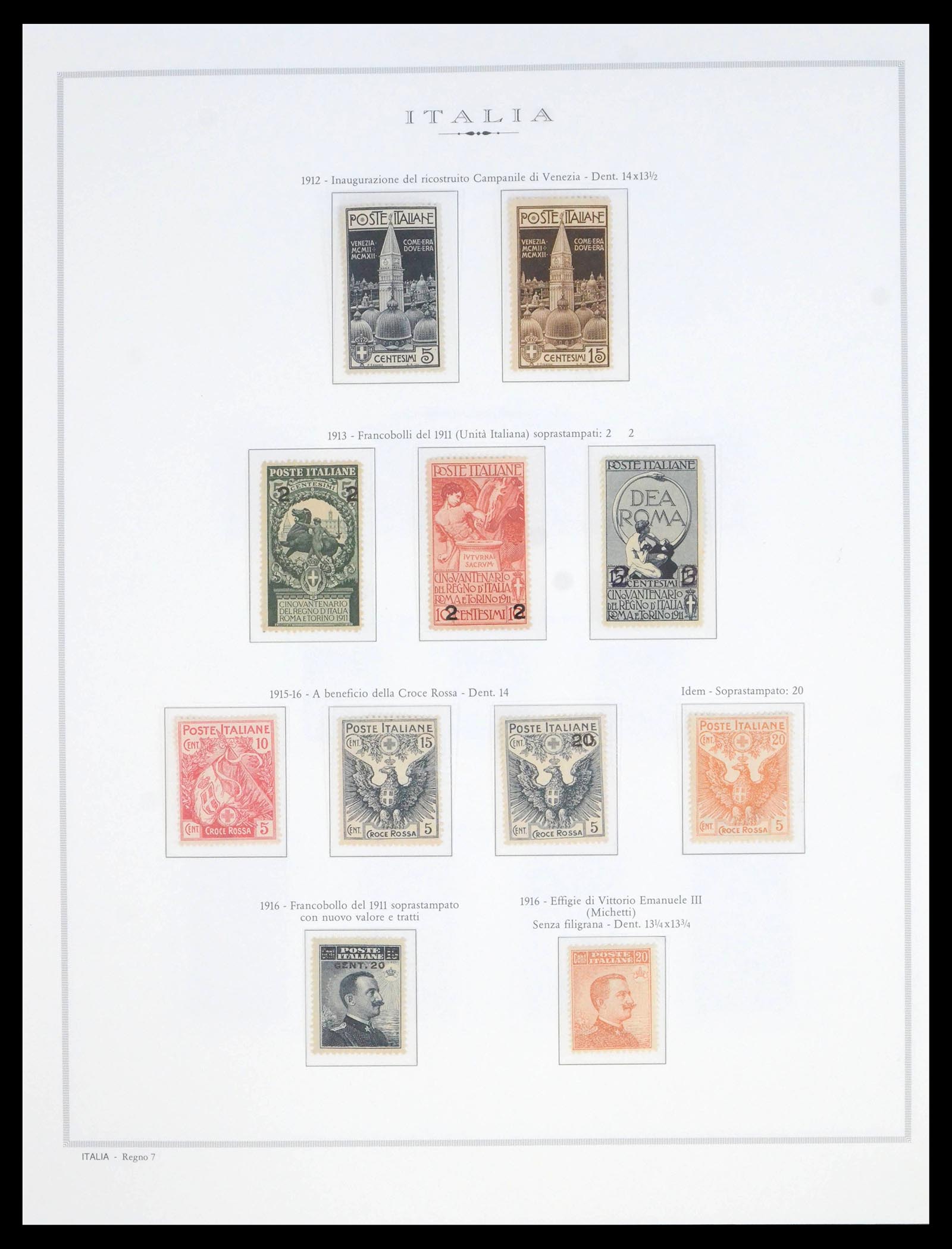 39895 0007 - Postzegelverzameling 39895 Italië 1862-1964.