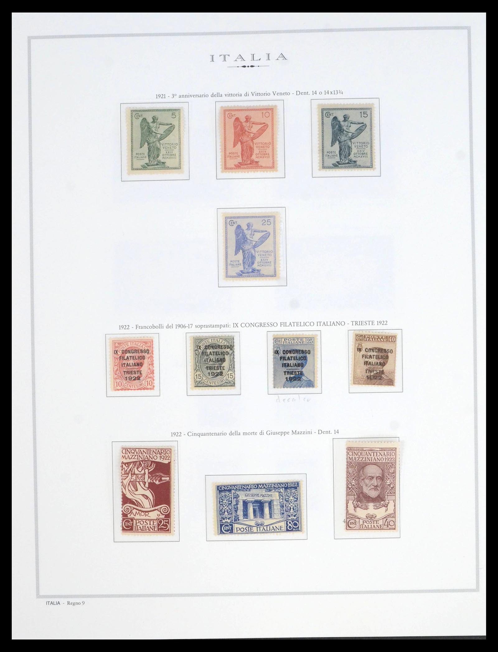 39895 0009 - Postzegelverzameling 39895 Italië 1862-1964.