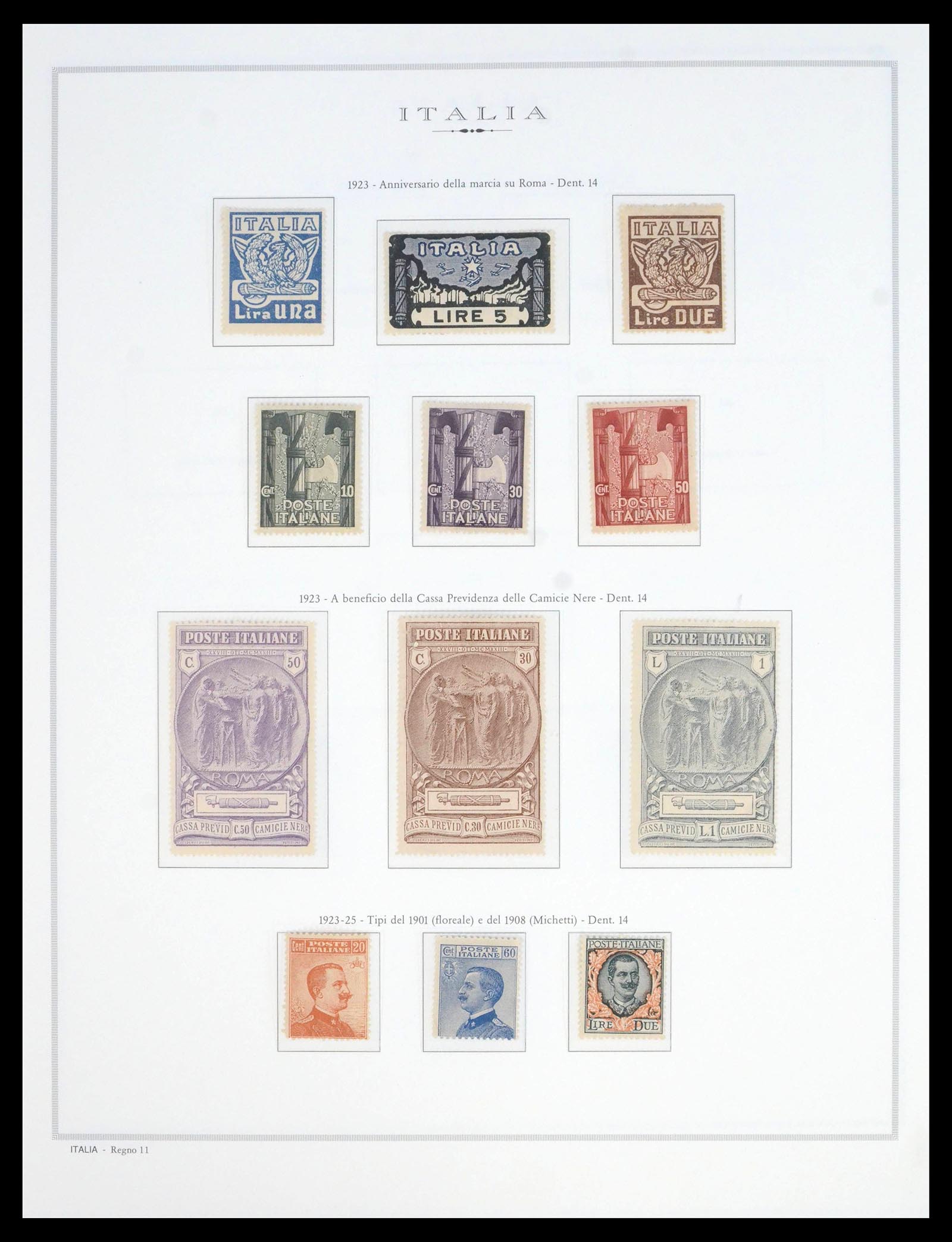 39895 0011 - Postzegelverzameling 39895 Italië 1862-1964.