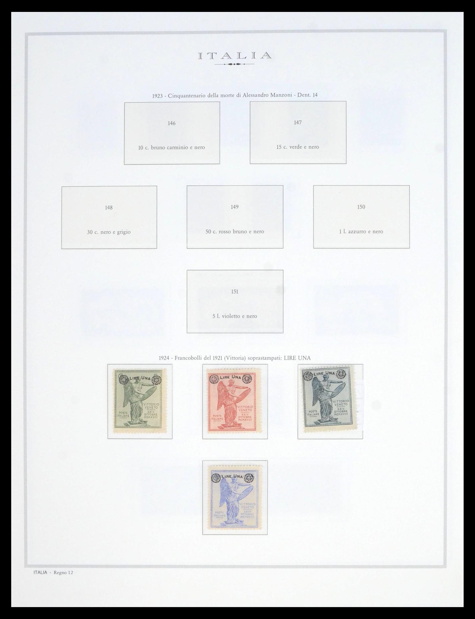39895 0012 - Postzegelverzameling 39895 Italië 1862-1964.