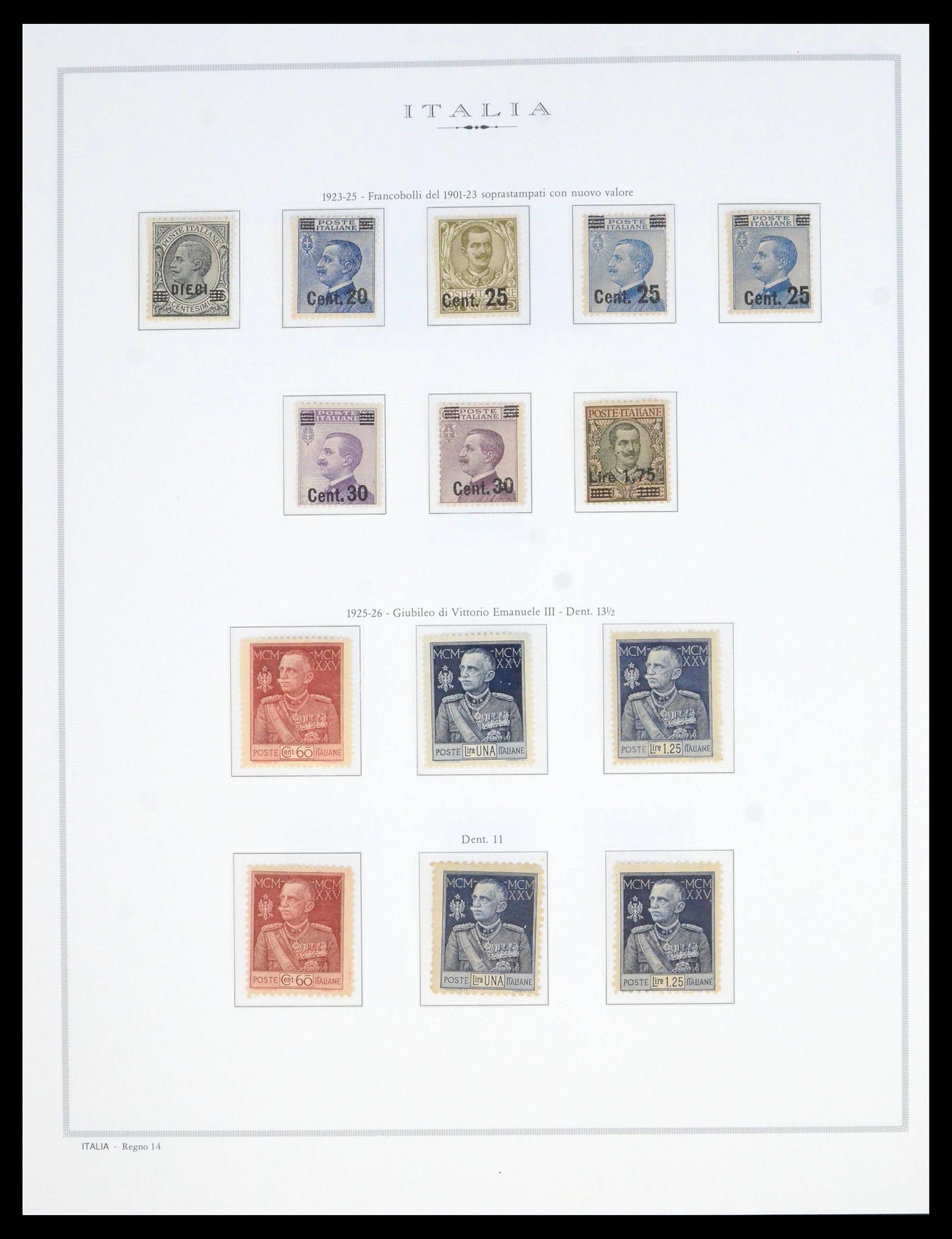 39895 0014 - Postzegelverzameling 39895 Italië 1862-1964.