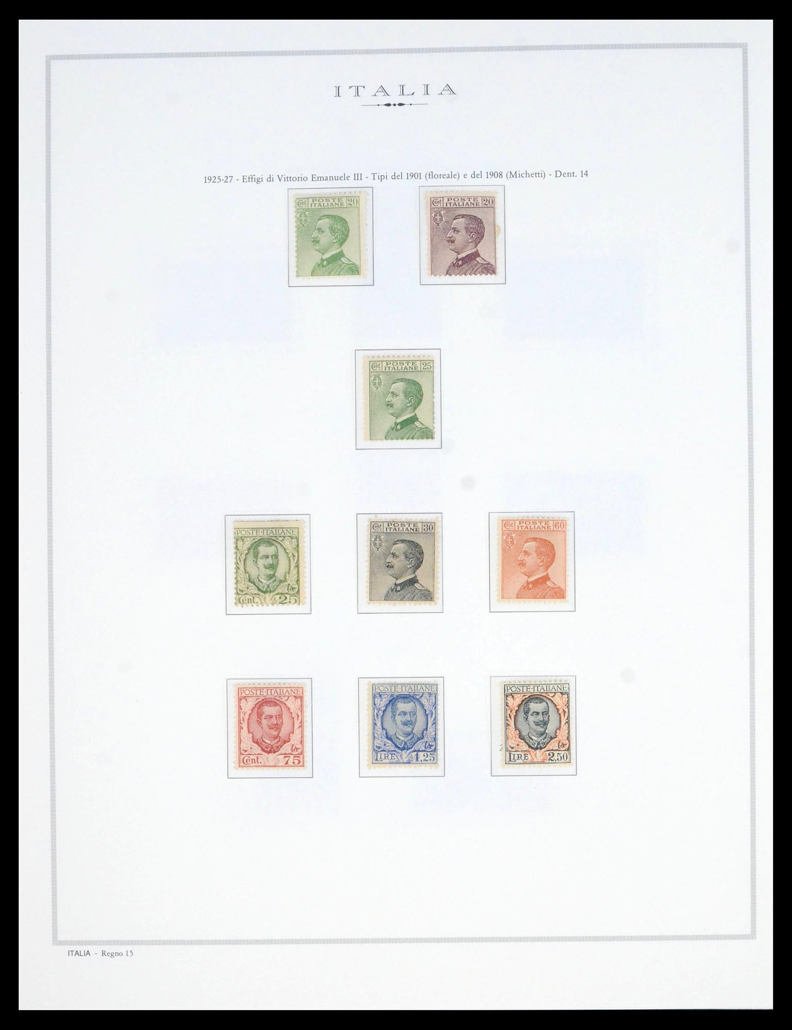 39895 0015 - Postzegelverzameling 39895 Italië 1862-1964.