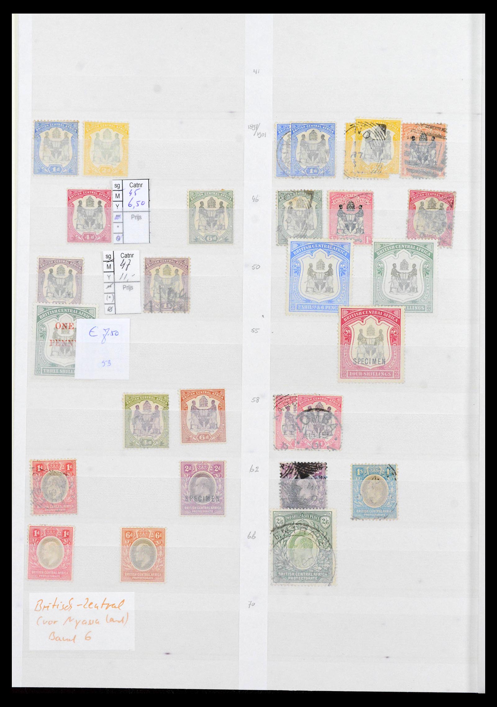 39896 0002 - Postzegelverzameling 39896 Rhodesië en gebieden 1890-1994.