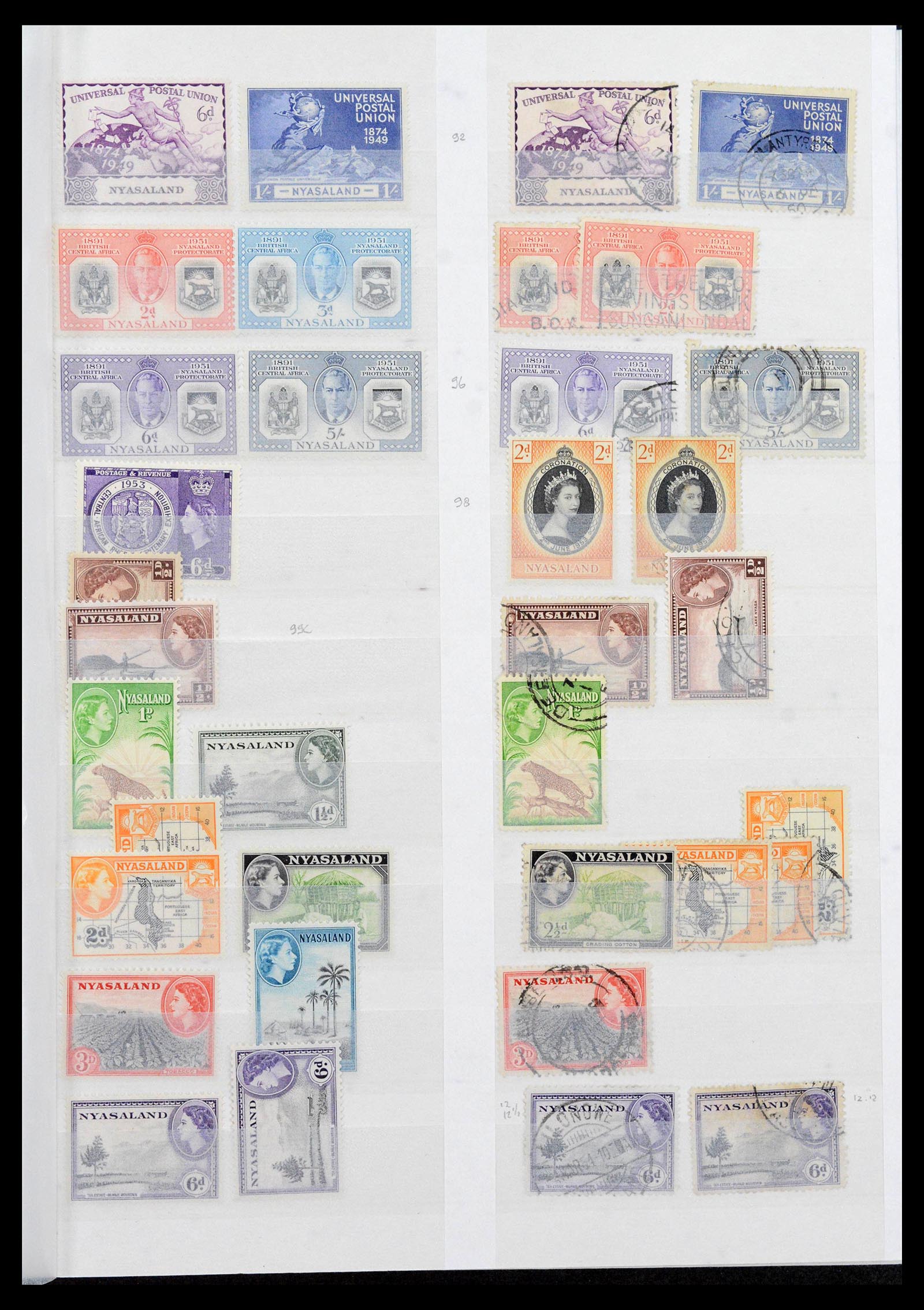 39896 0007 - Postzegelverzameling 39896 Rhodesië en gebieden 1890-1994.