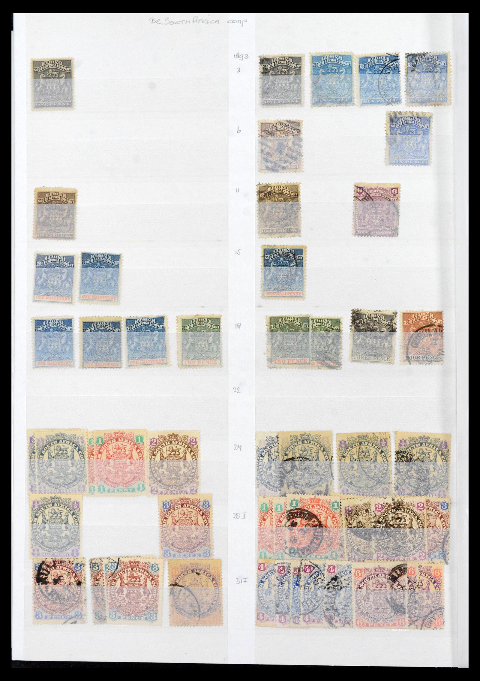 39896 0010 - Postzegelverzameling 39896 Rhodesië en gebieden 1890-1994.