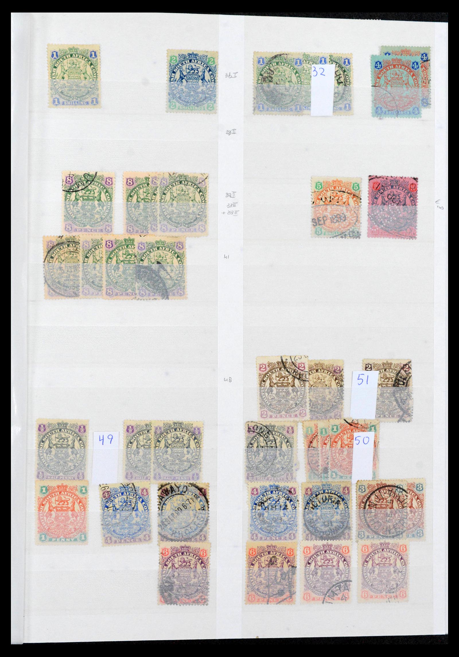 39896 0011 - Postzegelverzameling 39896 Rhodesië en gebieden 1890-1994.