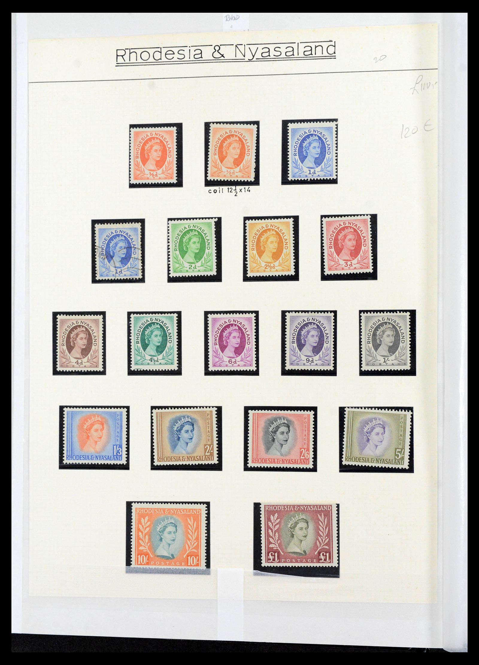 39896 0016 - Postzegelverzameling 39896 Rhodesië en gebieden 1890-1994.