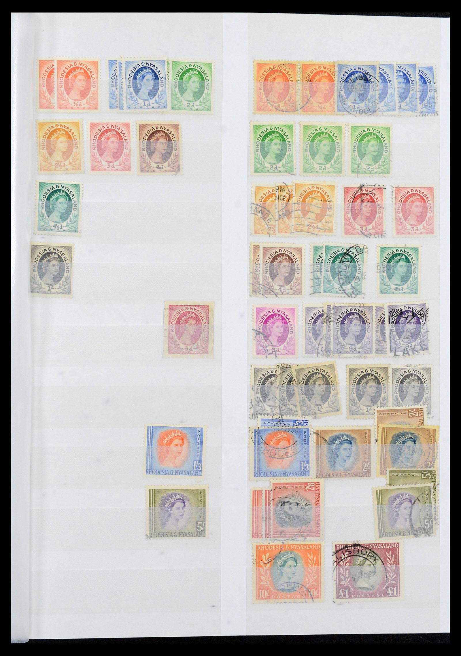39896 0017 - Postzegelverzameling 39896 Rhodesië en gebieden 1890-1994.