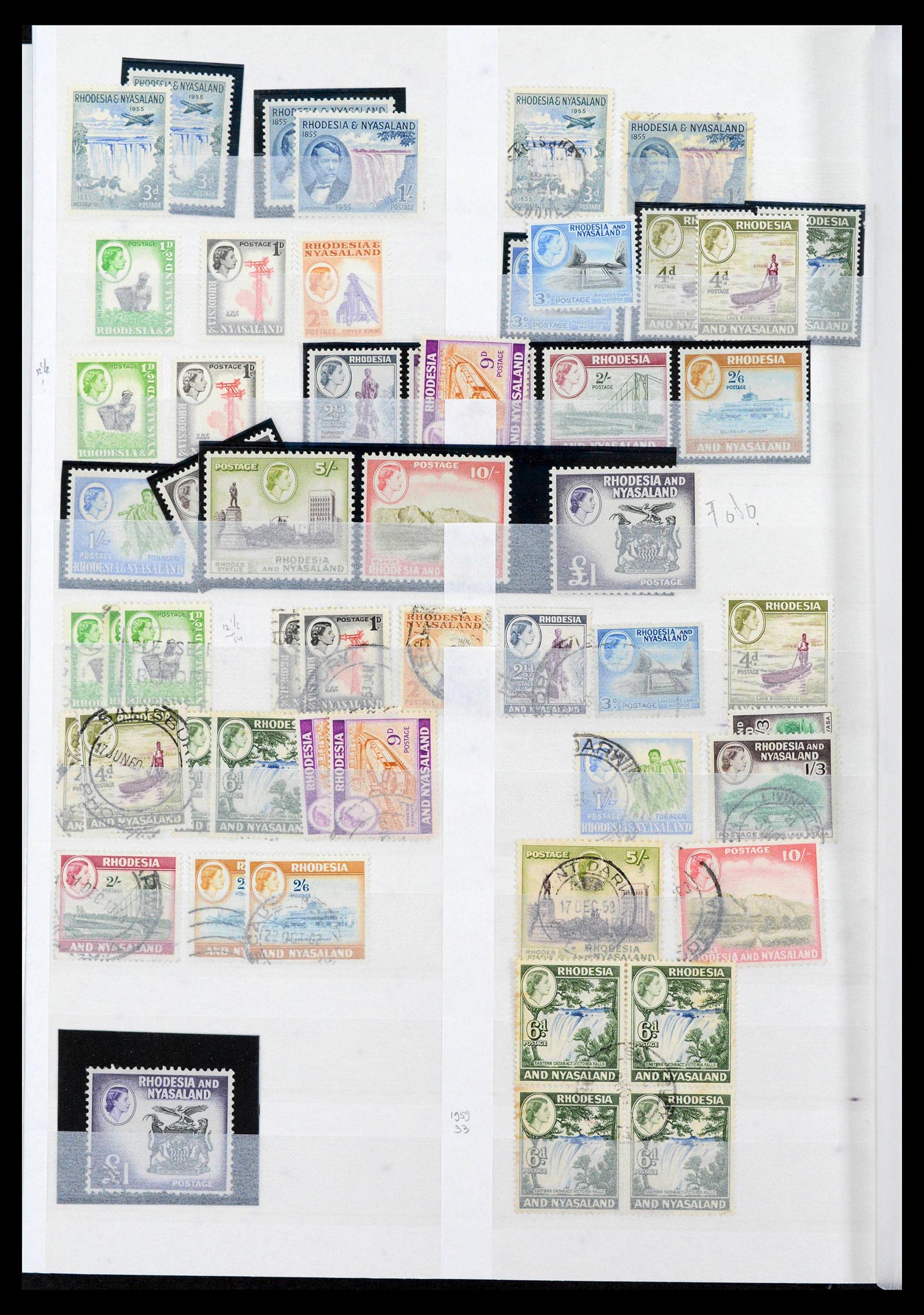 39896 0018 - Postzegelverzameling 39896 Rhodesië en gebieden 1890-1994.