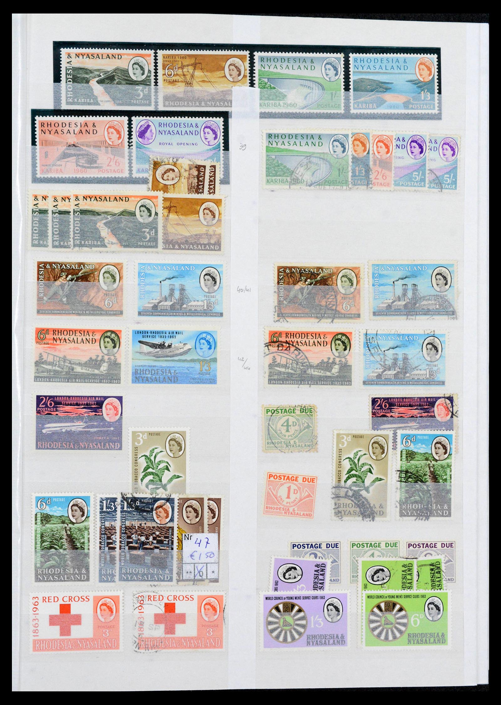 39896 0019 - Postzegelverzameling 39896 Rhodesië en gebieden 1890-1994.