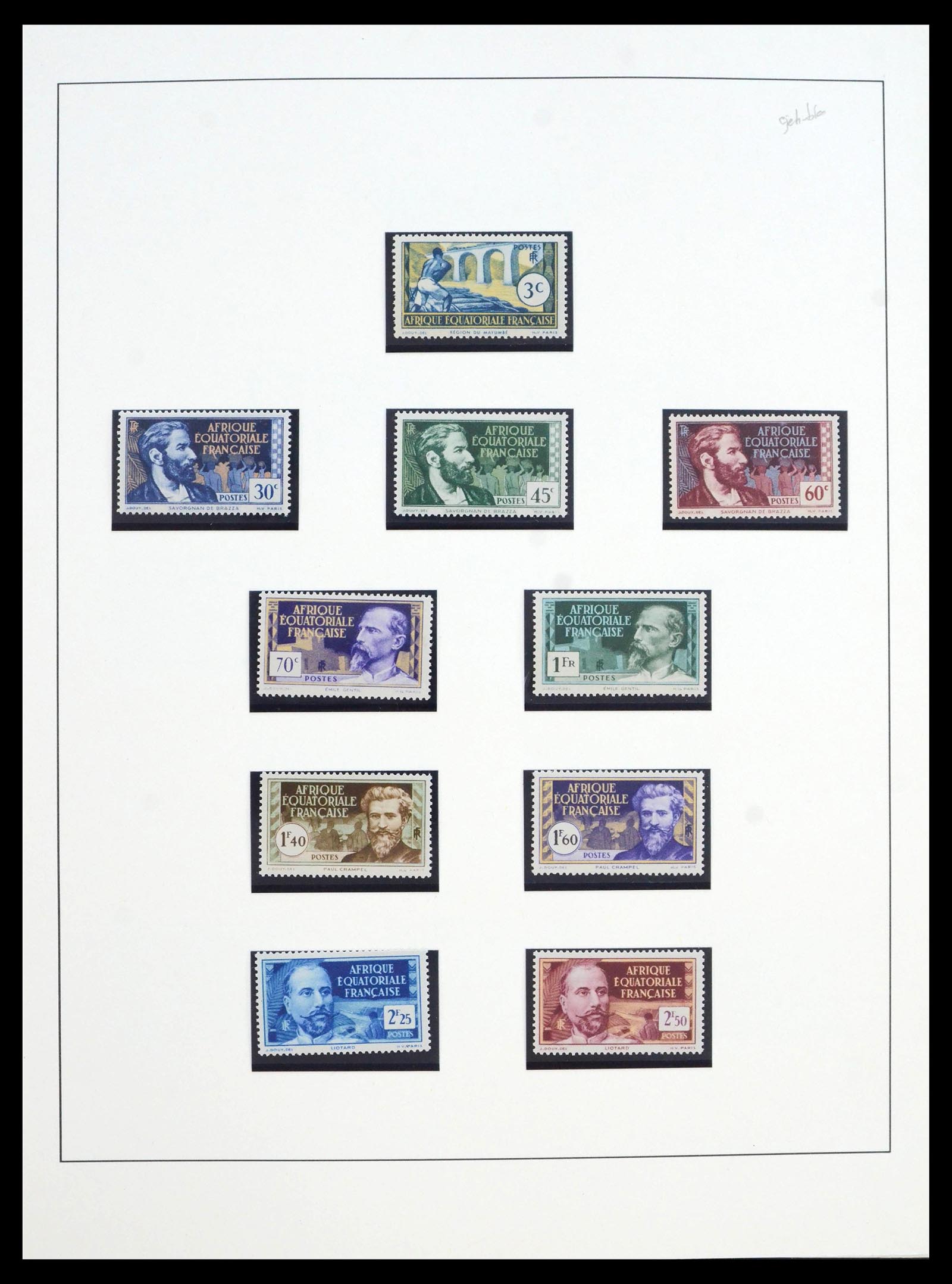 39897 0003 - Postzegelverzameling 39897 Franse koloniën in Afrika 1900-1945.