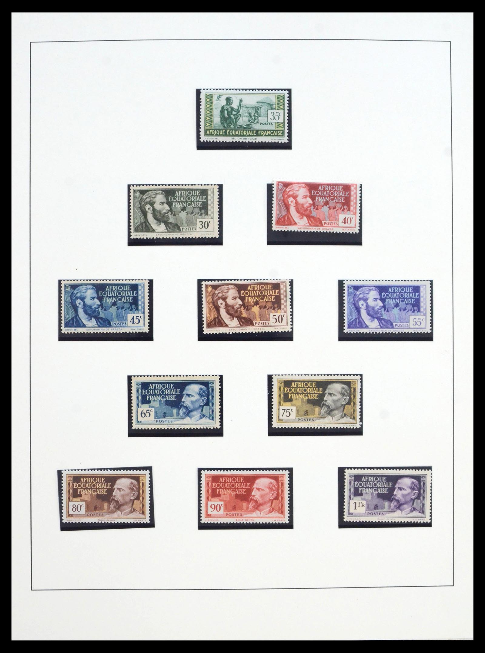 39897 0004 - Postzegelverzameling 39897 Franse koloniën in Afrika 1900-1945.