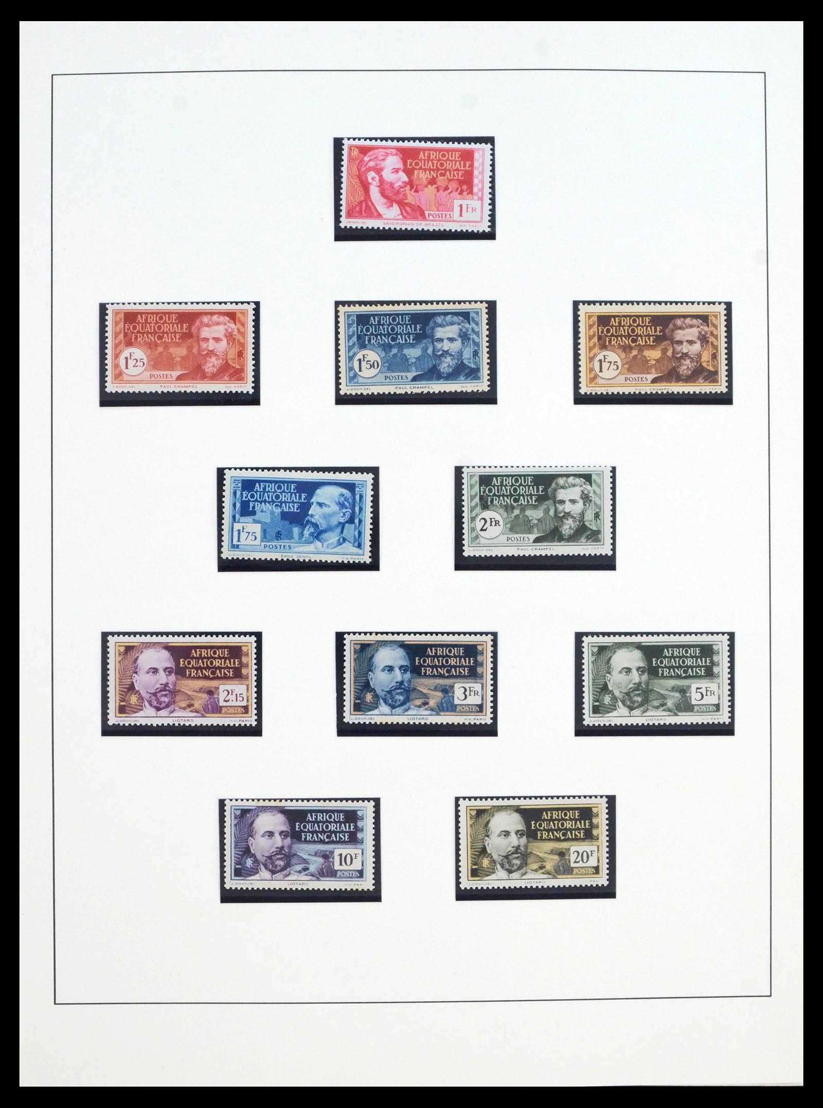 39897 0005 - Postzegelverzameling 39897 Franse koloniën in Afrika 1900-1945.
