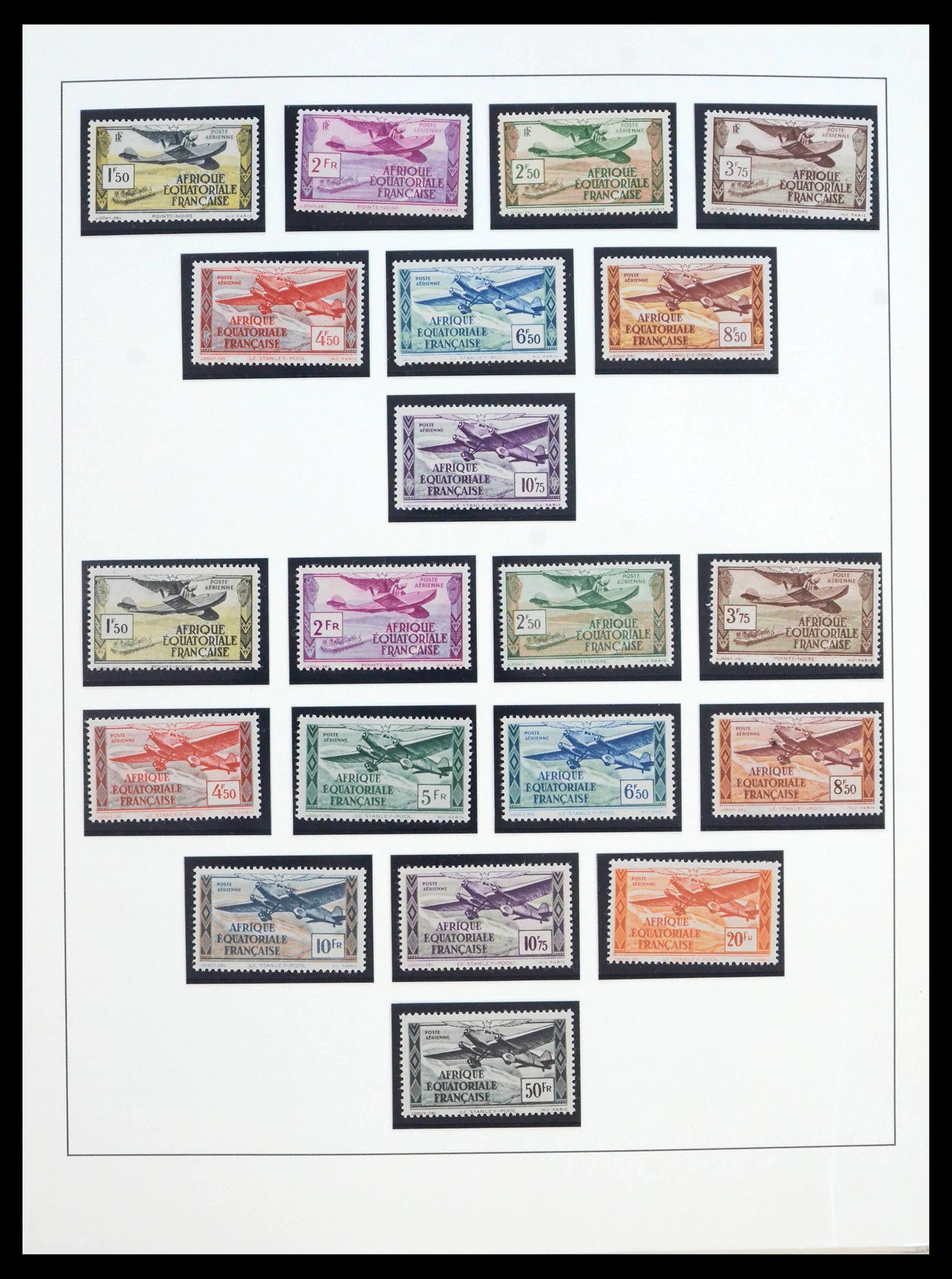 39897 0006 - Postzegelverzameling 39897 Franse koloniën in Afrika 1900-1945.